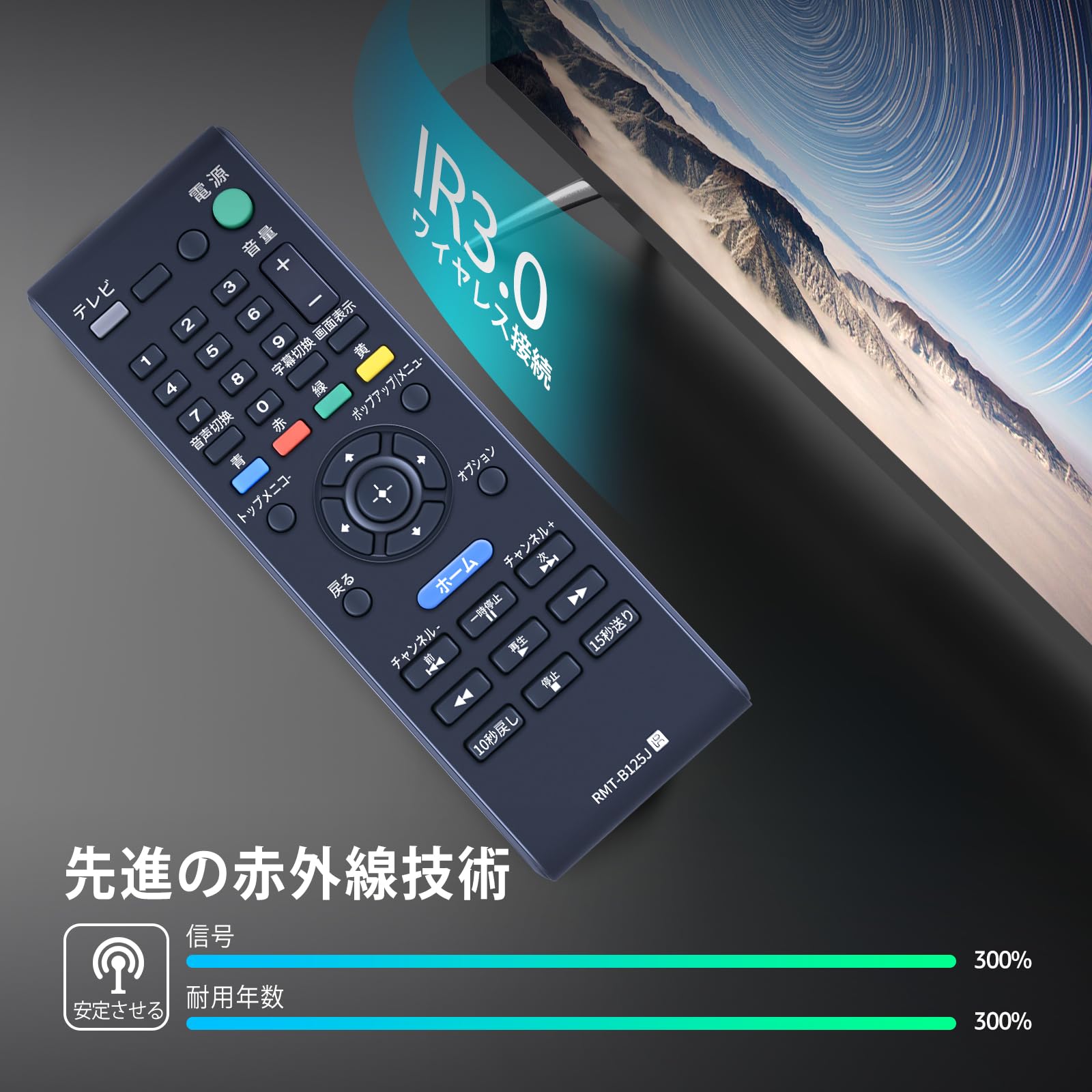 Amazon | ブルーレイレコーダーリモコン RMT-B125J for SONY ソニー