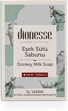 Dionesse 100% Natural Donkey Milk Soap 120 gr - Effective Against Stains, Cell Regenerating Handmade Face, Body and Hair Soap