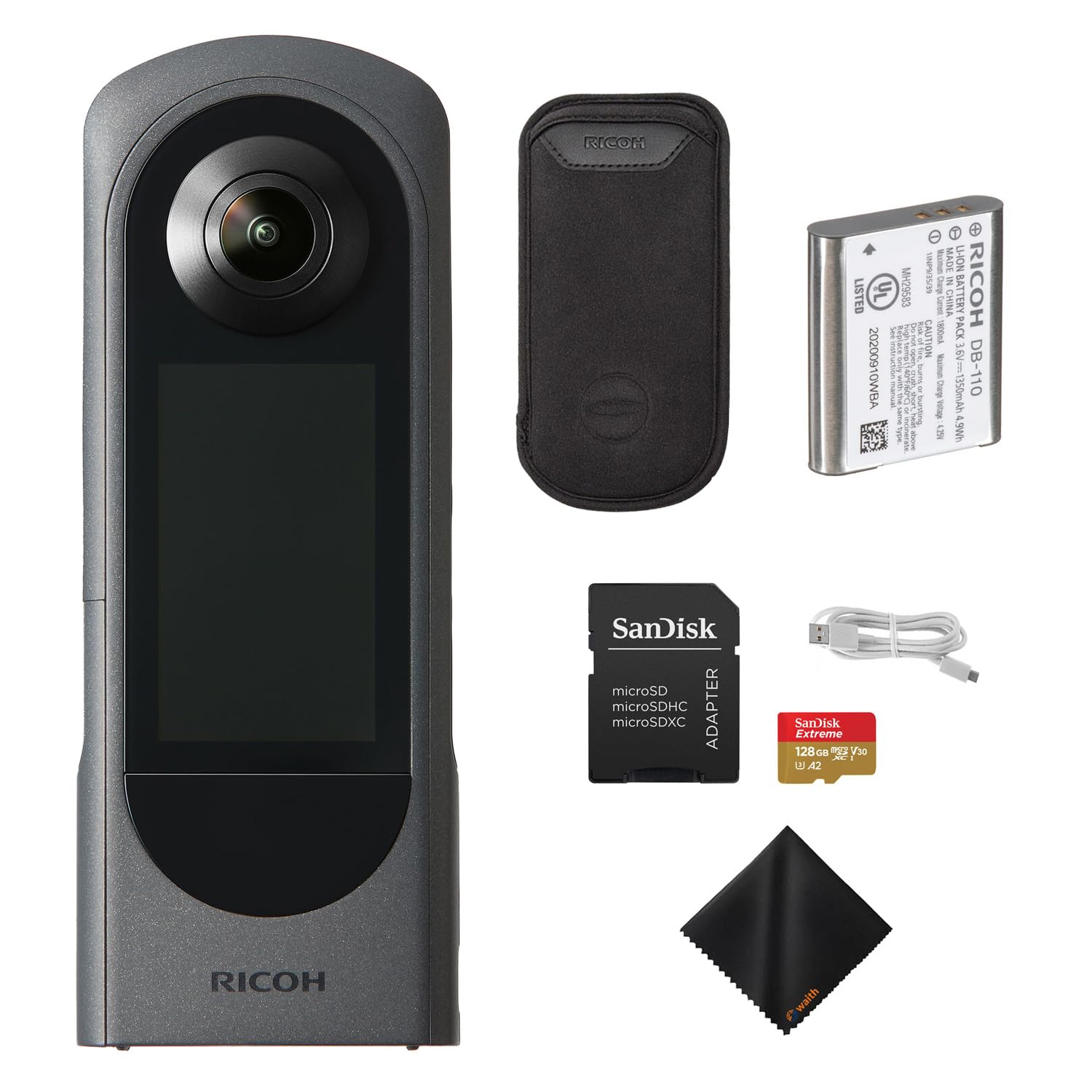 Amazon.com : Ricoh Theta X 360° Camera – 5.7K Video & Dual 48MP