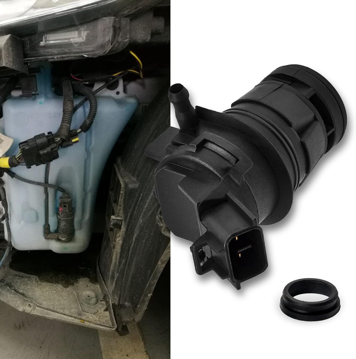 Windshield Washer Pump, Windshield Washer Fluid Pump with Grommet