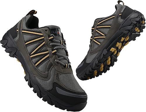 Miniatura 8 de LUSWIN Zapatos de senderismo para hombre transpirables antideslizantes duraderos para senderismo ligeros