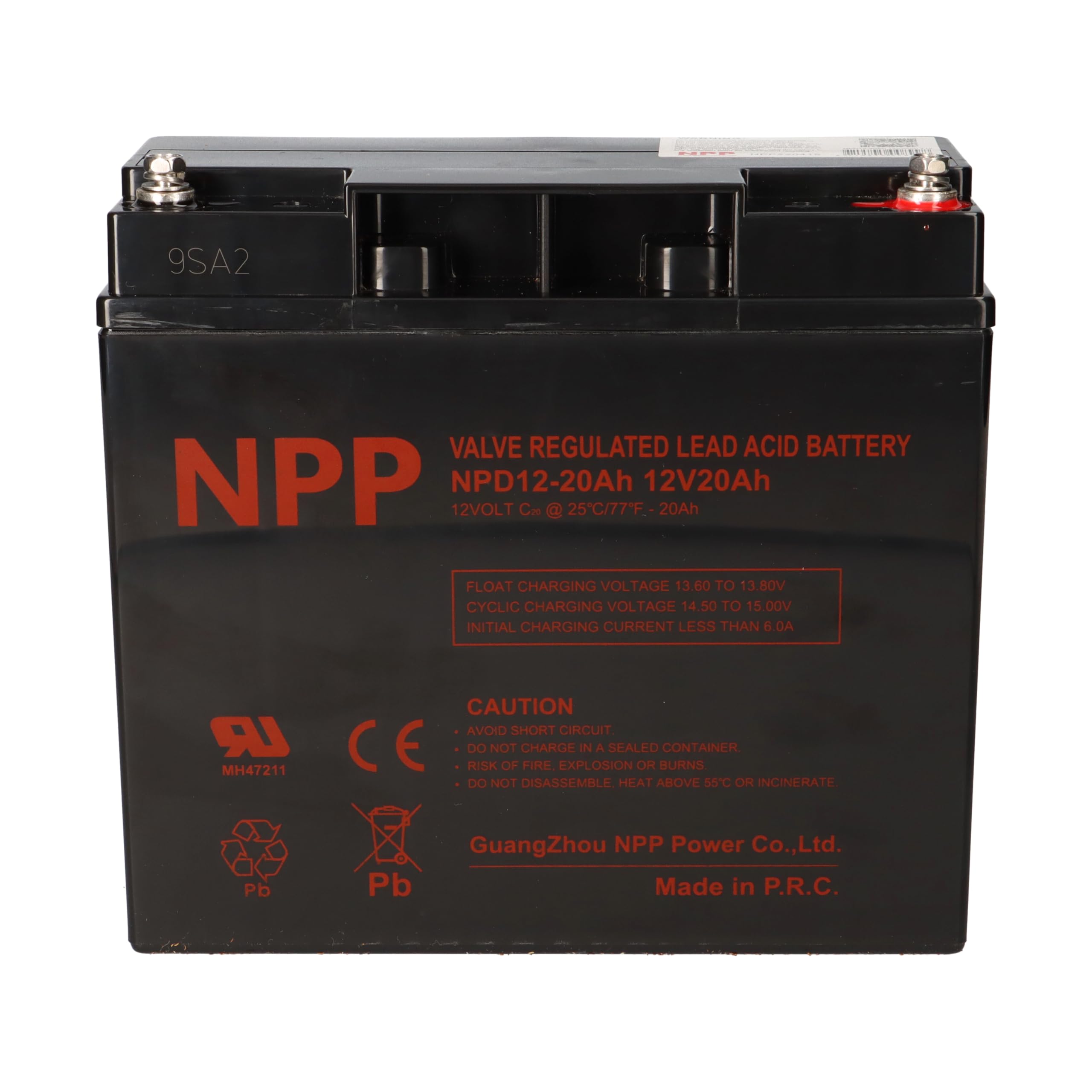 NPP Blei-Akku AGM NPD 12-20 12V 20Ah Zyklenfest Wie Kung Long WP18-12NE, Kung Long WP22-12NE, Q-Batteries 12LCP-23 - Langlebig - Wartungsfrei