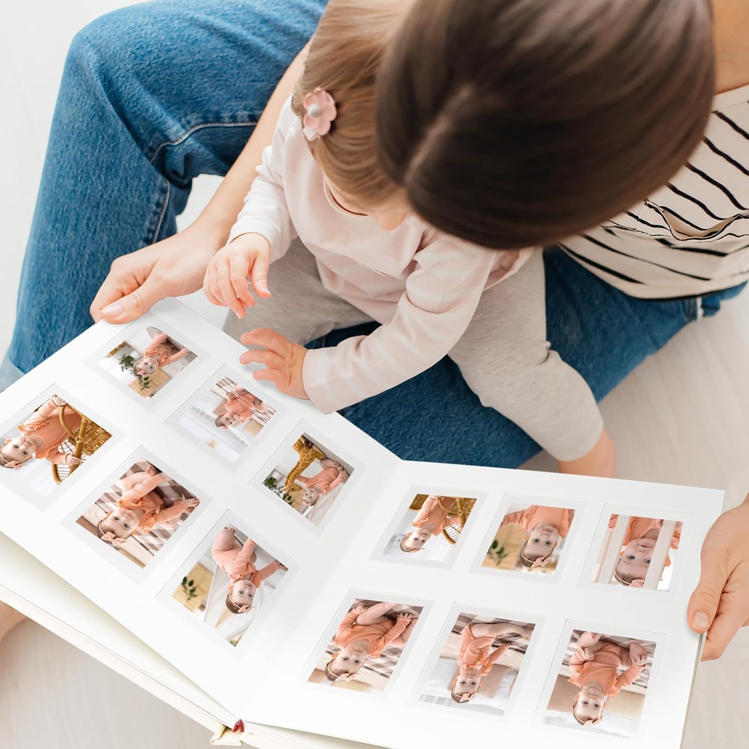Vienrose Mini Photo Album 120 Pockets Fits for Instant Camera Mini 12 11 9 8 90 25, Polaroid Snap PIC-300, Kodak Mini 3-Inch Film, Beige