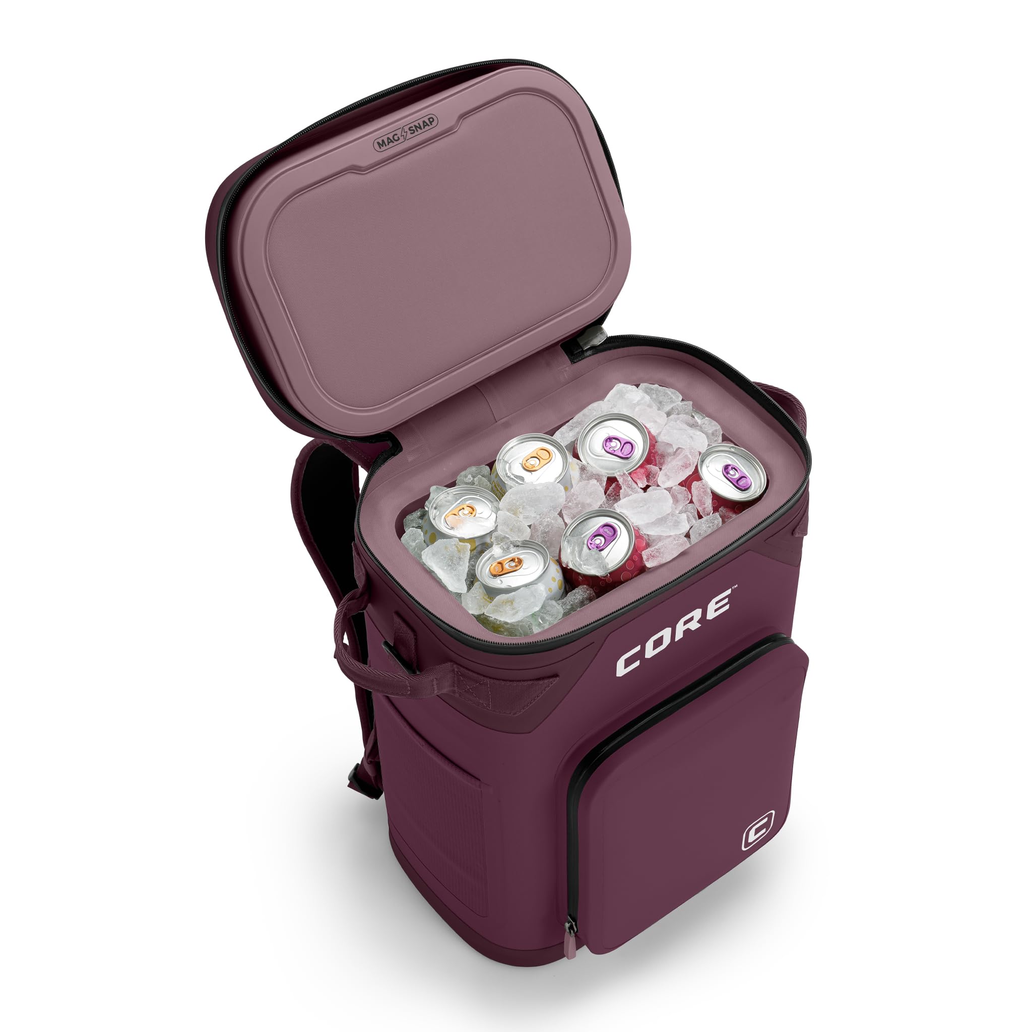 CORE Magnetic Leak Proof Soft Cooler with Waterproof Zipper | Insulated Bag Portable Ice Chest Box | Best Soft Cooler for Food & Beverages for