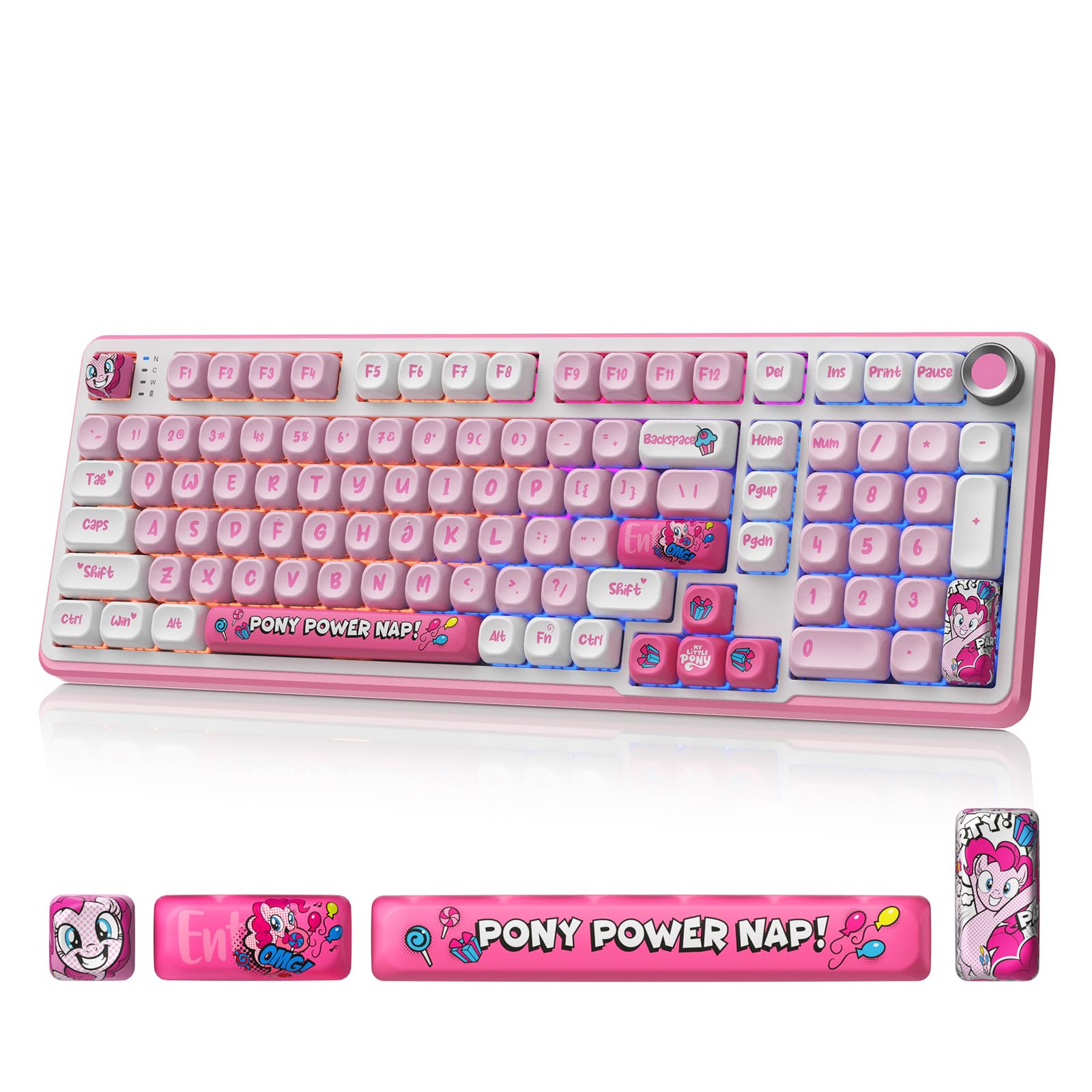 My Little Pony Wireless Mechanical Keyboard and accessories