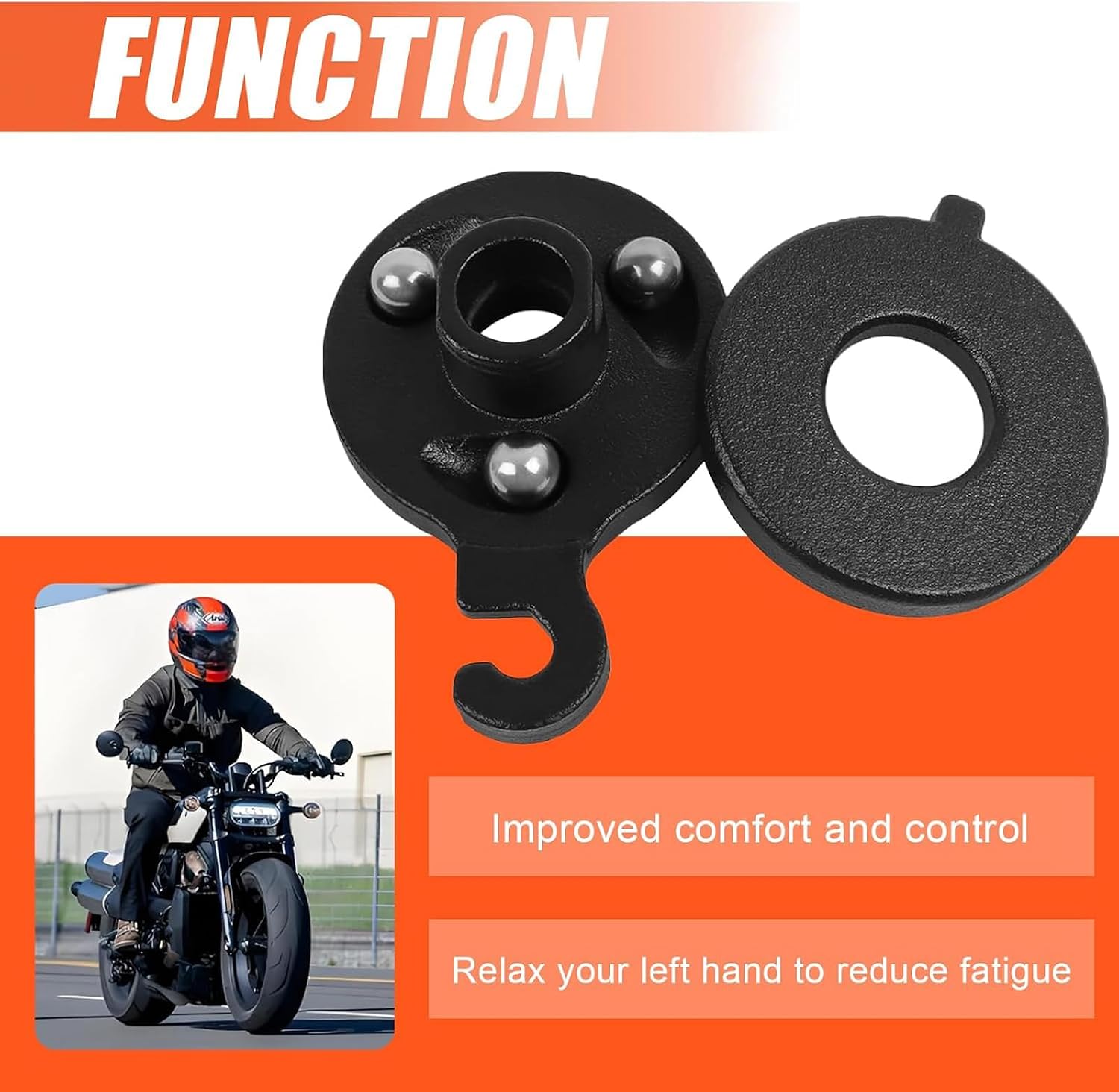 Power Clutch Ramp Sportster Easy Lever Pull Clutch Kit Replacement for 1994-2022 Harley Sportster XL Models & Buell with Mechanical Clutch and Clutch Release Cover Gasket Models