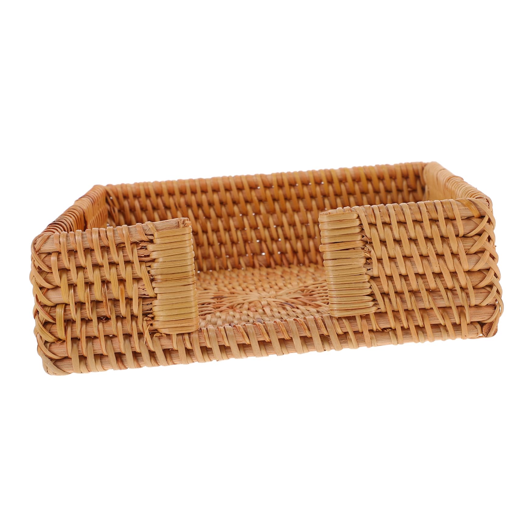 Rangement de serviettes papier rotin tressé pour boîte mouchoirs