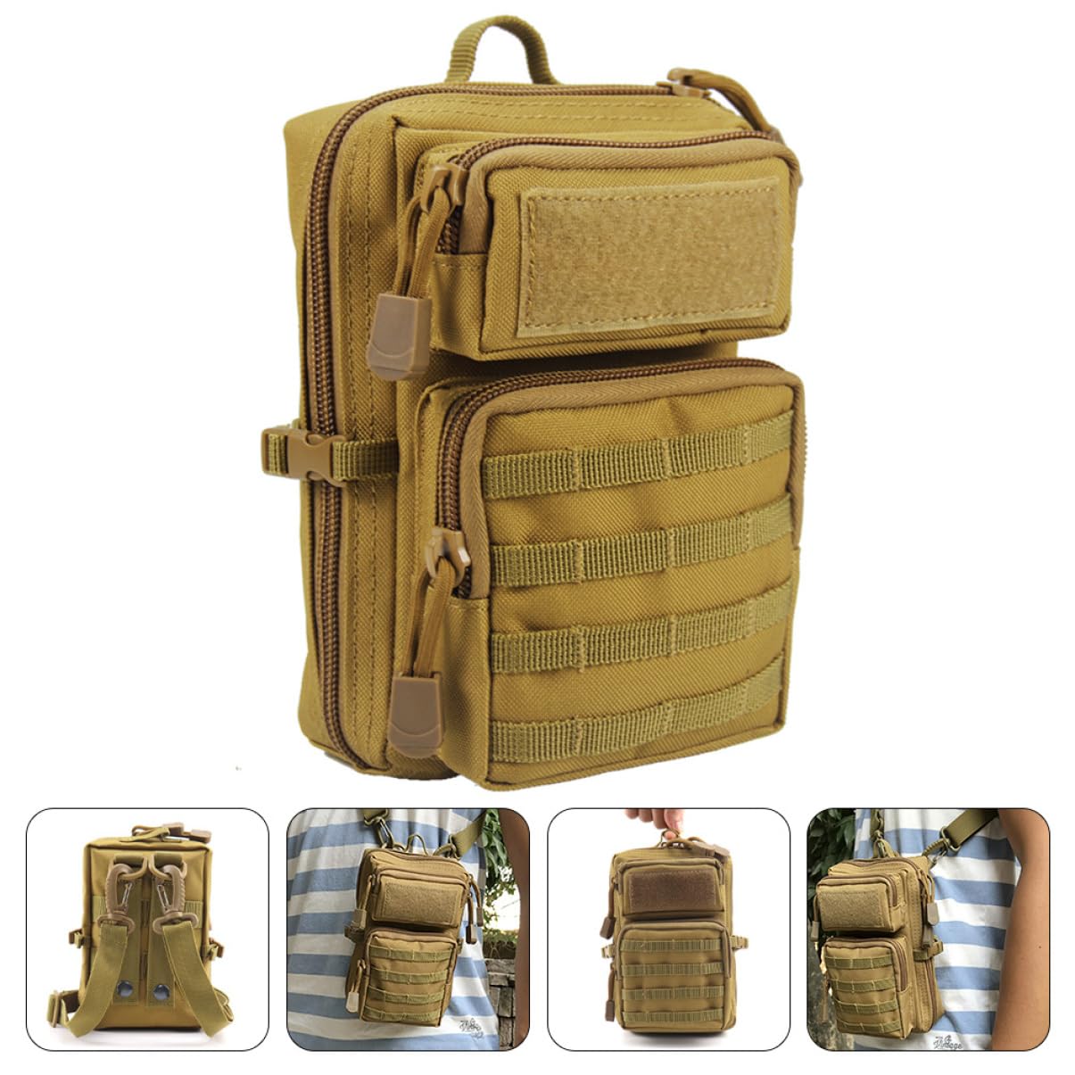Healifty 2 Pz Borsa Da Campeggio Borsa Per Allattamento Da Viaggio Borsa Di Emergenza Di Primo Soccorso Ahi Marsupio Marsupi Da Donna a Tracolla Poliestere Borsa Di Pelle Viaggiare Campo