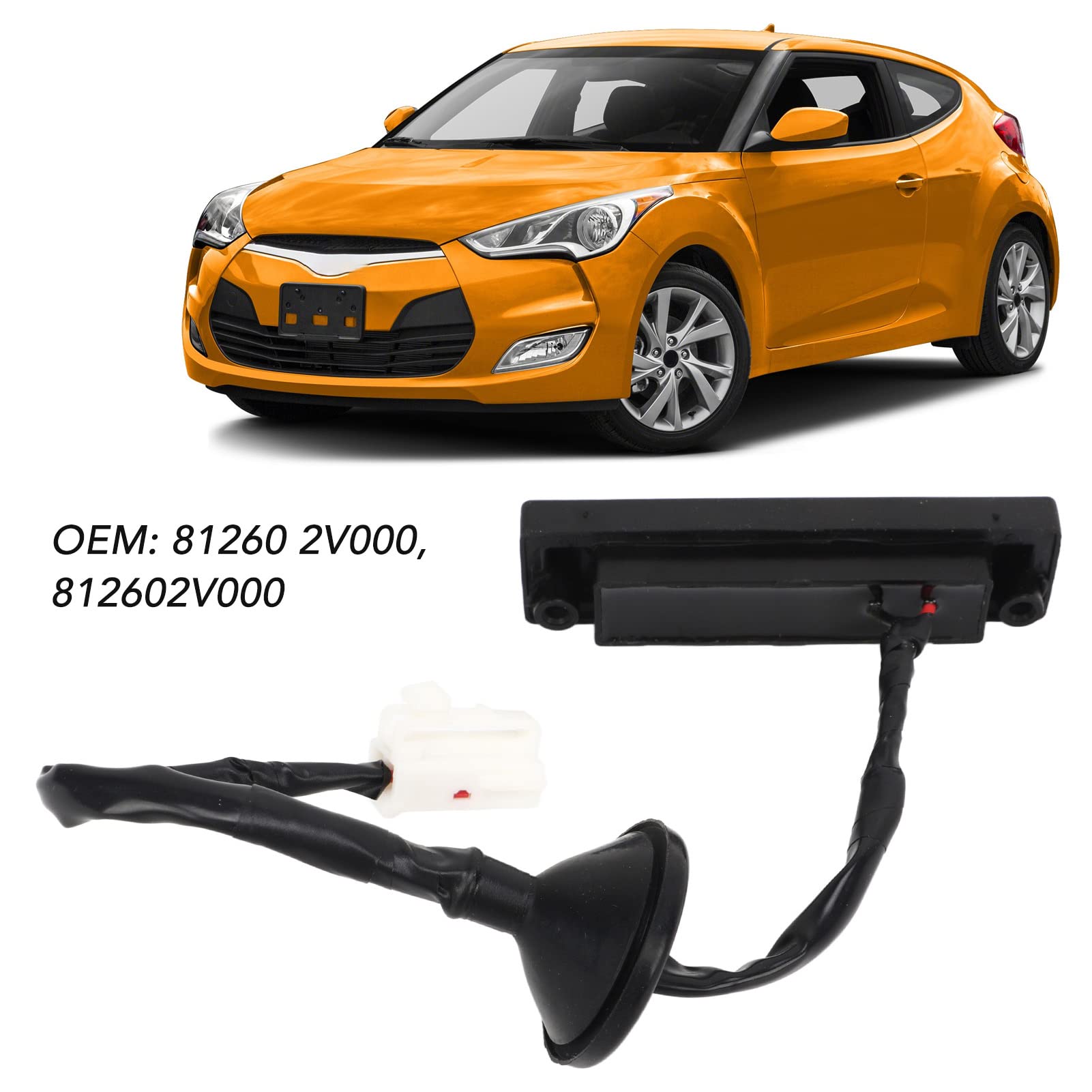 Tylna Klapa Bagażnika, zespół Przycisku ABS 812602V000 Przełącznik Zwalniający tylną klapę 81260 2V000 Zamiennik dla Veloster