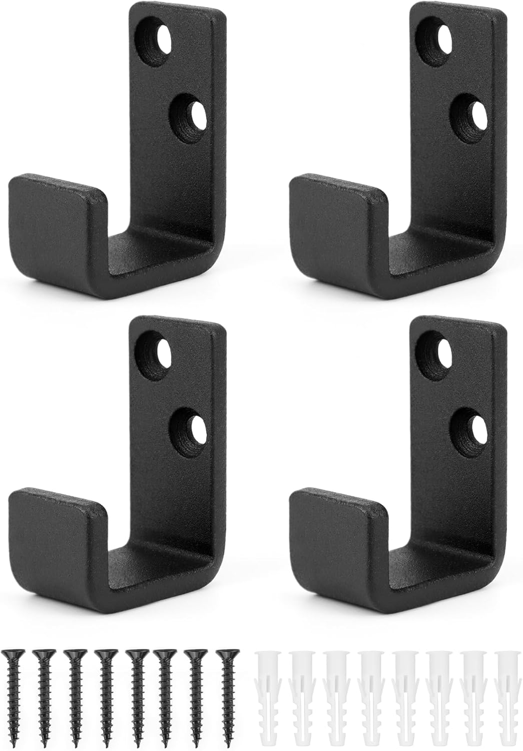 BONTEC 18-tlg Wandhaken Set - Stahl Haken Für Garage & Werkstatt