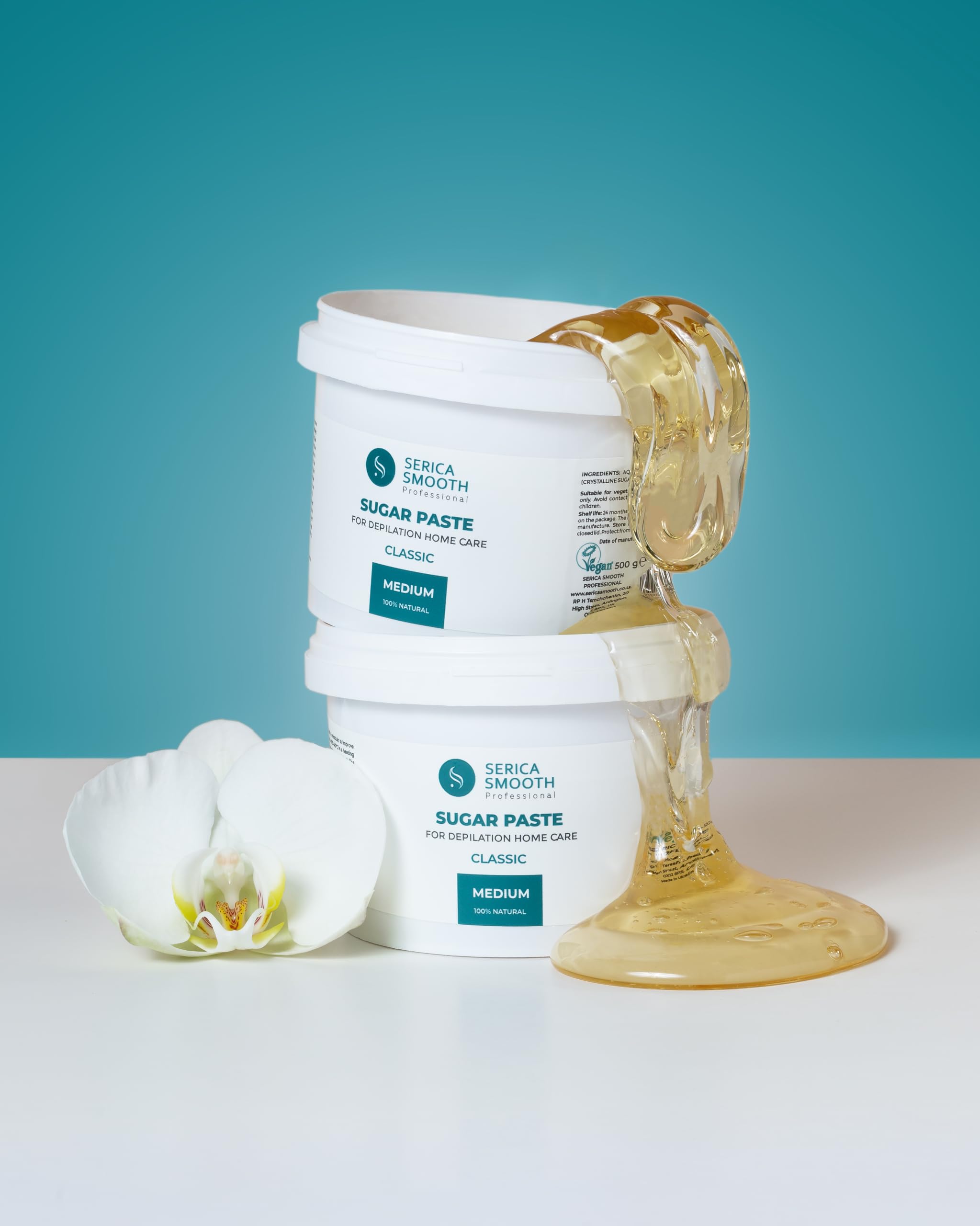 Serica Smooth Classic Sugar Paste Wax for Home Care Depilation Medium 500g