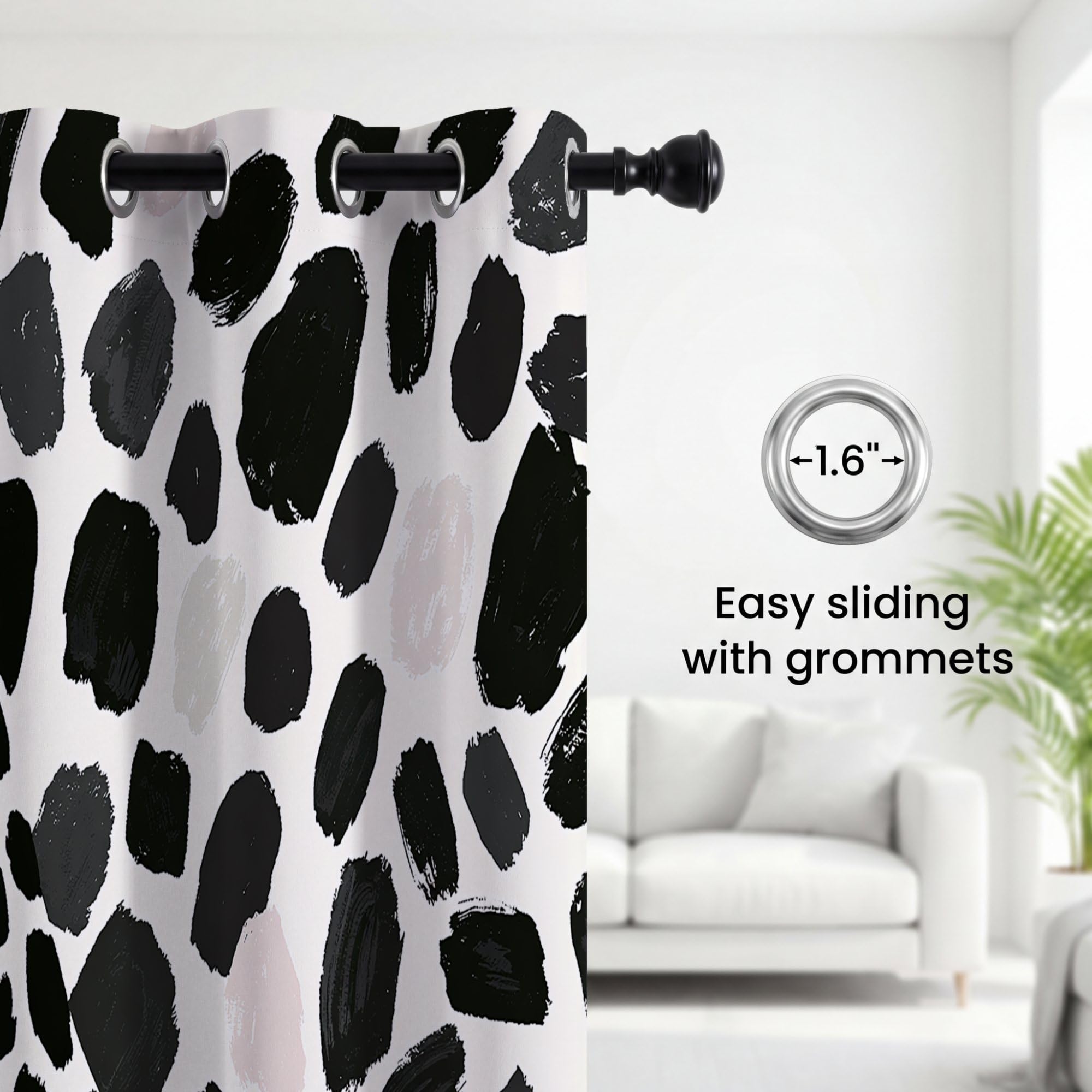 Zasłony zaciemniające z nadrukiem, wys. 260 x szer. 140 cm (2 sztuki)