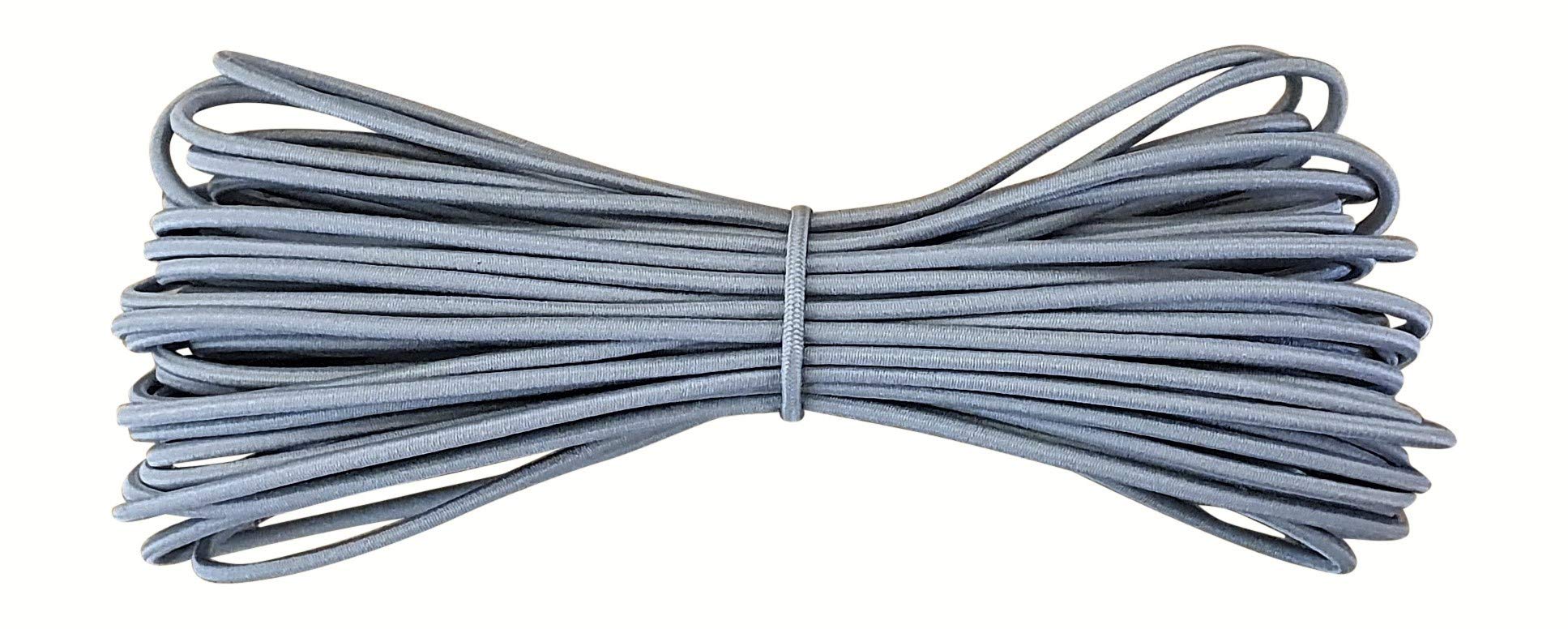 Round Elastic Cord - 2 mm Diameter - Grey - 30 metres — image 1