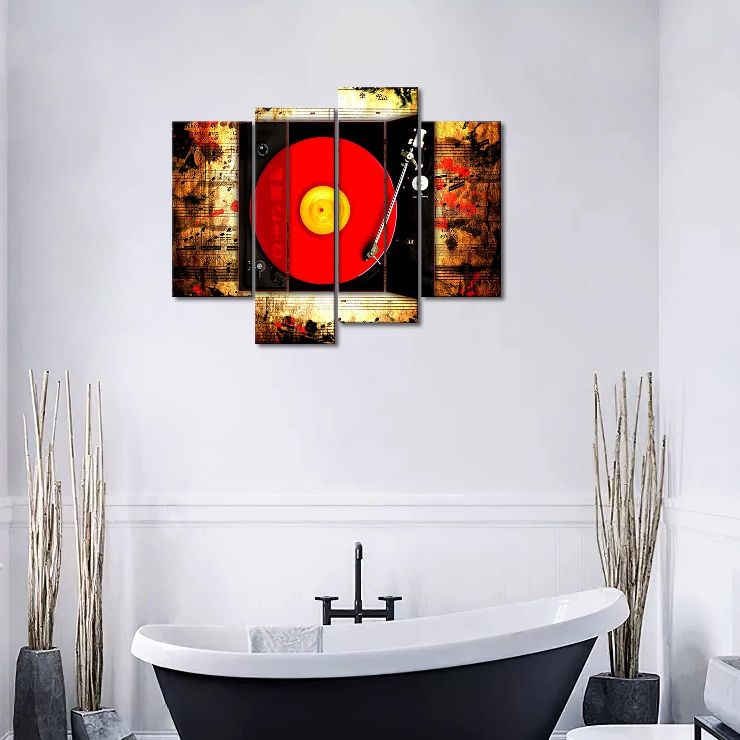 Music Wall Art Record Music Studio Canvas Wall Art Painting Pictures Print On Canvas The Picture Art for Living Room Kitchen Home Modern Decoration
