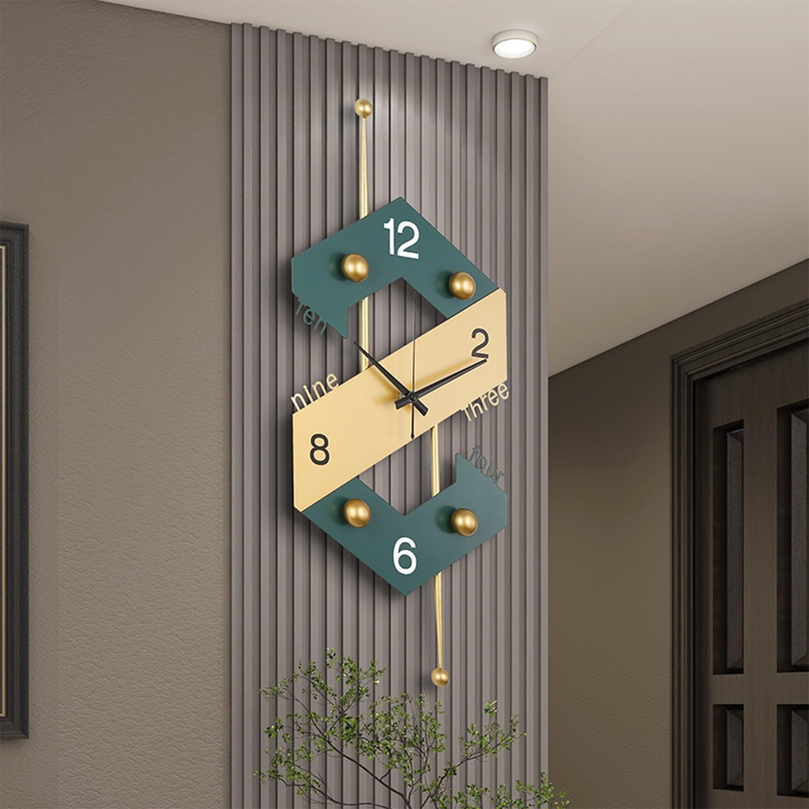 Horloge murale silencieuse sans tic-tac mécanisme quartz