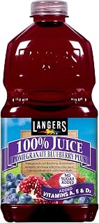 Langers Juice, Pomegranate Blueberry Plus, 64 Fl Oz (Pack of 8)