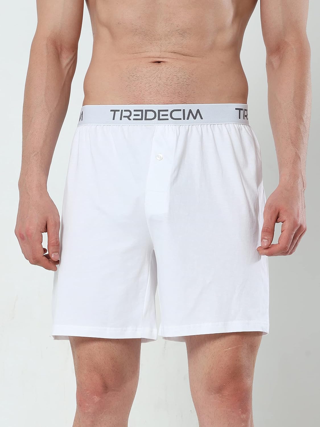 TREDECIM Men’s Organic Cotton Classics Knit Boxers Shorts Comfort Relaxed Underwear 3 Pack - Image 2
