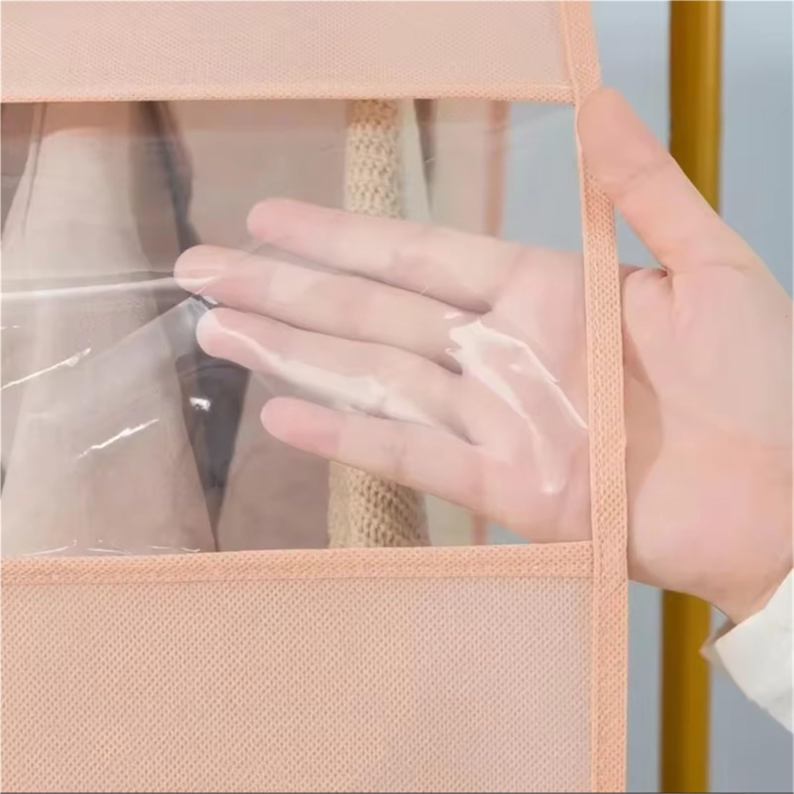Copriabiti trasparenti da appendere, Copertura for appendiabiti trasparente, completamente chiusa, di varie dimensioni(Color 9-150x120cm)
