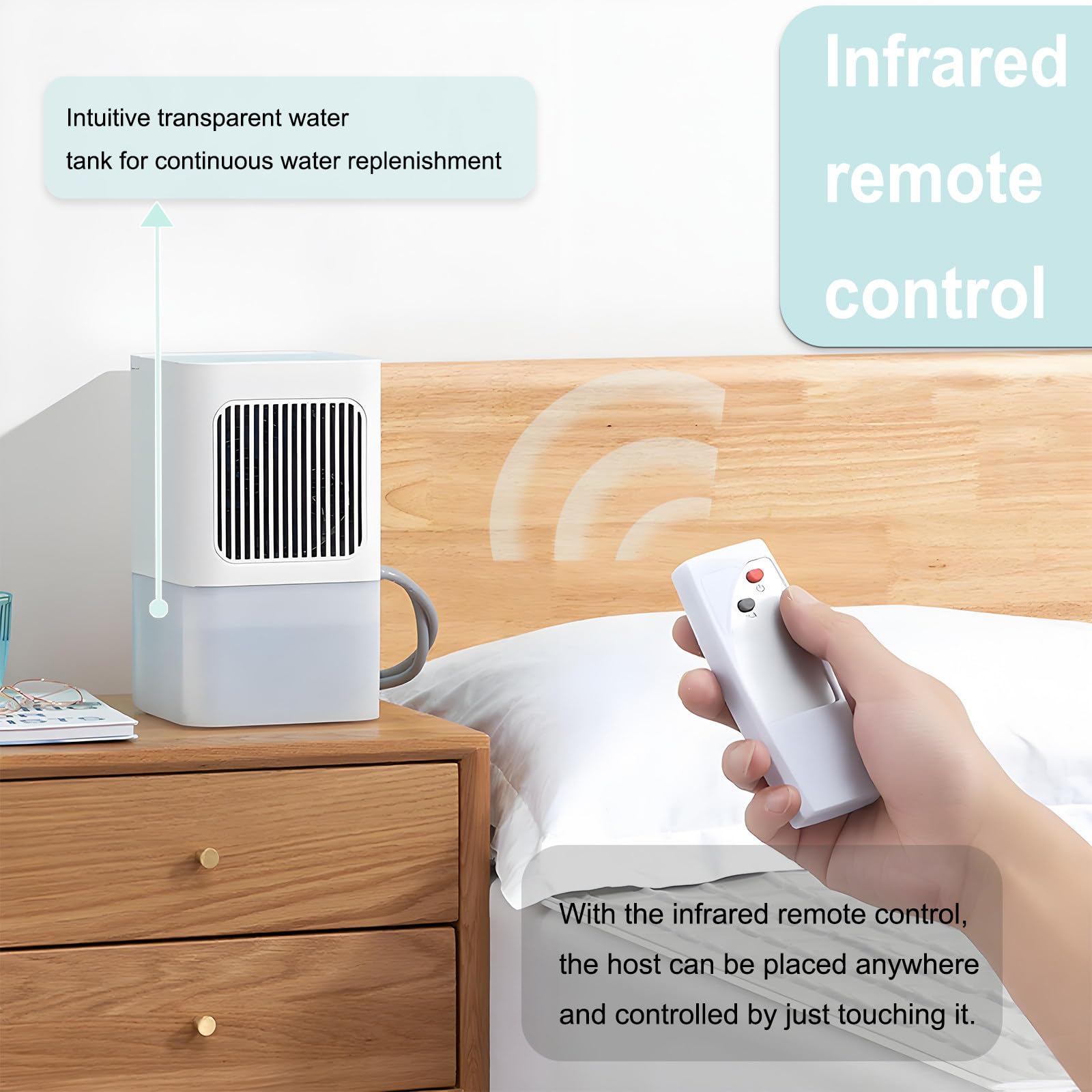 Sistemas de Sobrecolchón con Enfriador de Agua Eléctrico, Protector de Colchón Refrigerado por Agua con Control Remoto, Enfriamiento Ajustable en 3 Niveles Double