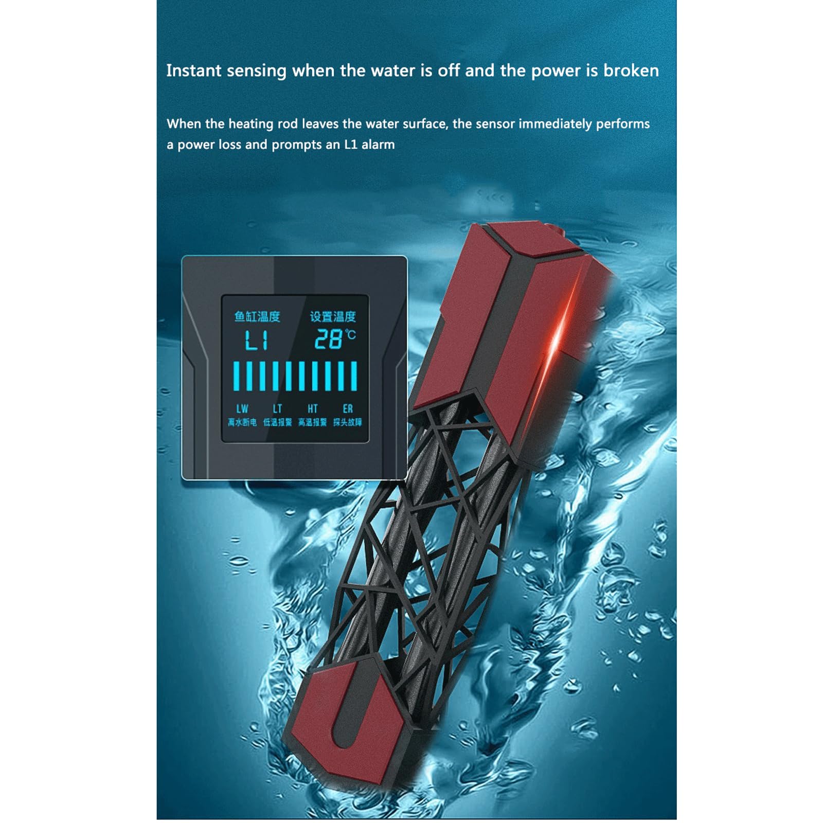 Termostato per Asta riscaldante per Acquario Riscaldatore Termostato per Acquario, 800 W (1000 W)