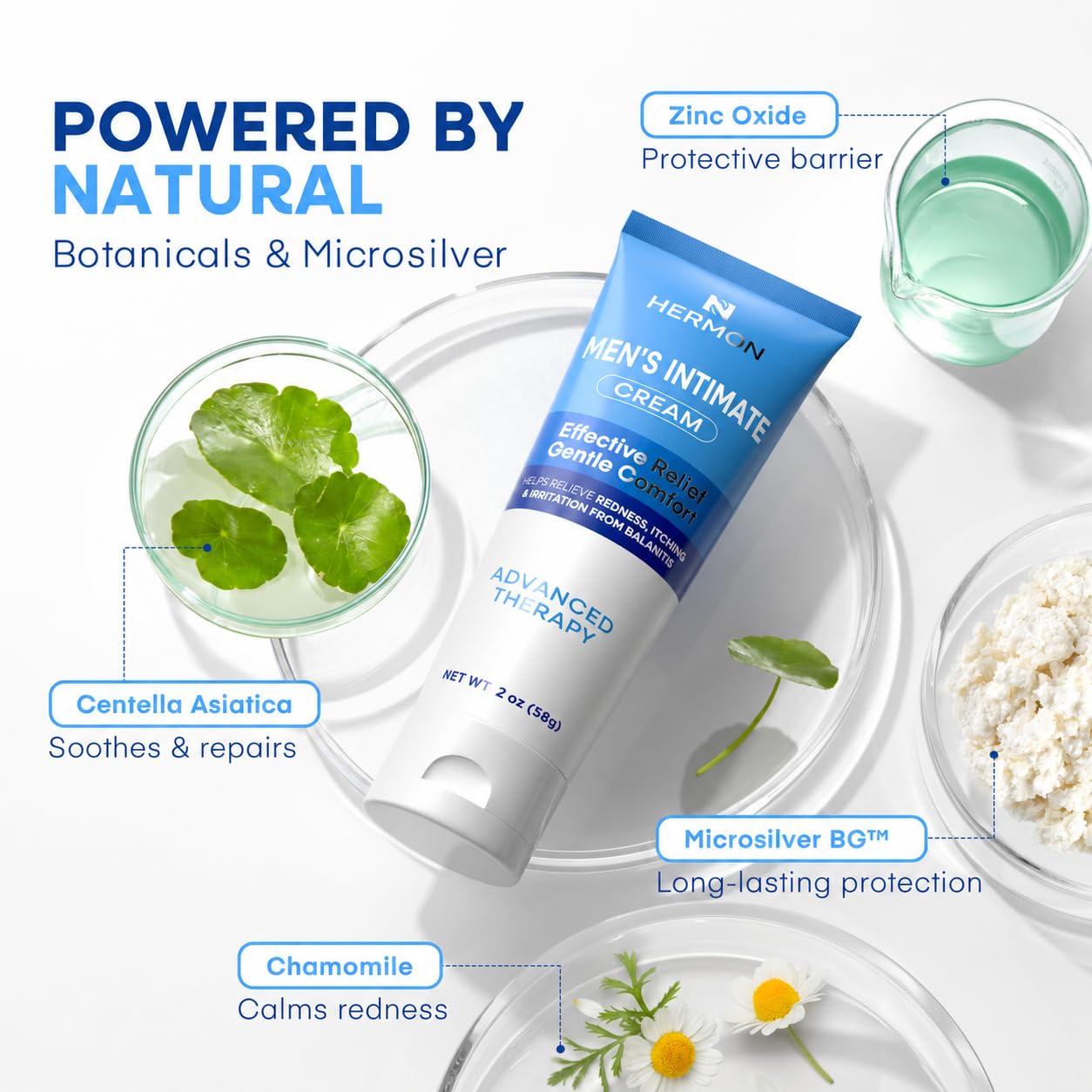 Men's Care Cream: Natural Soothing Ointment for Symptoms of Itchness (2oz) — Amazon image 4
