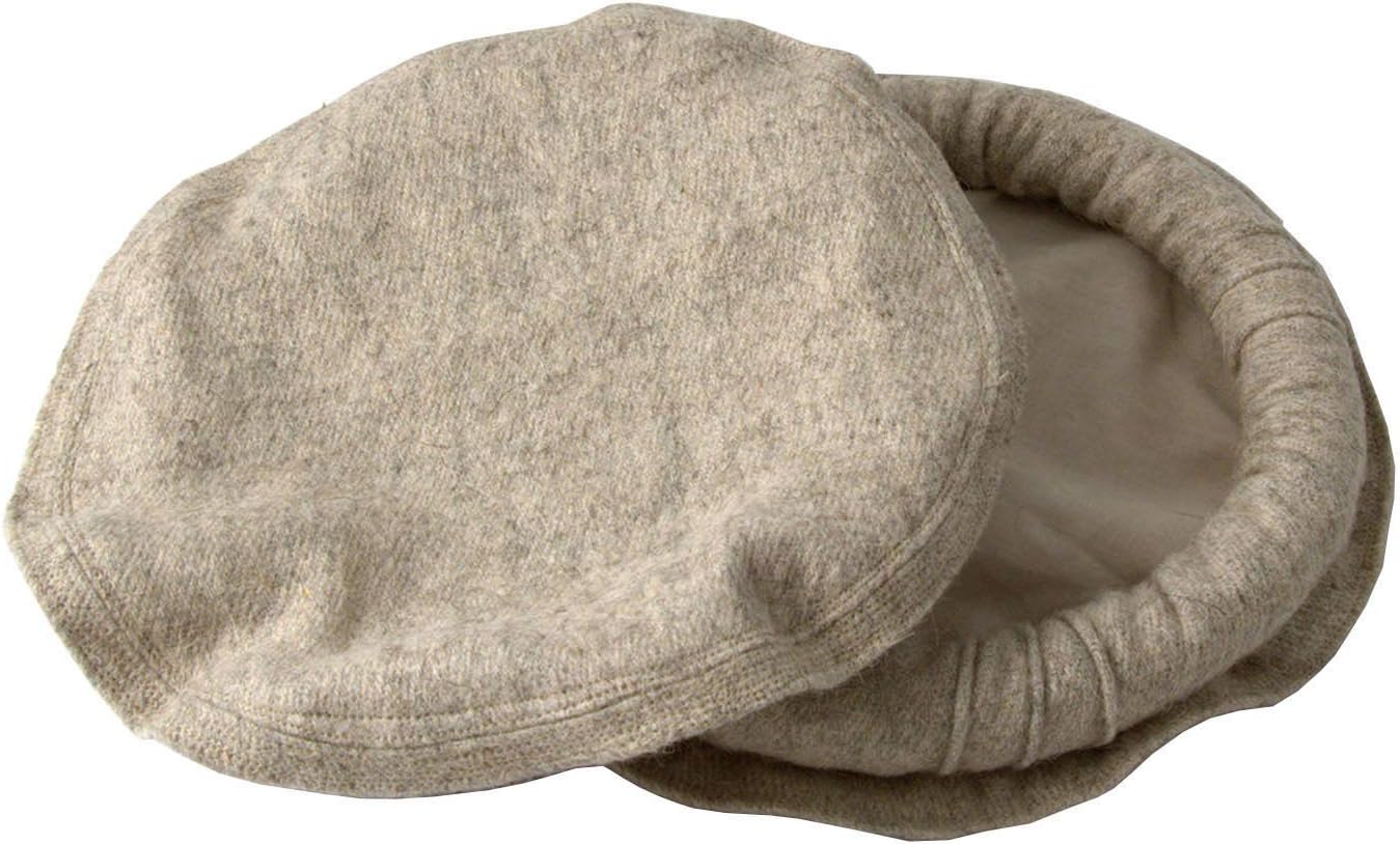Wool Afghani Handmade Hat, Stark White, M