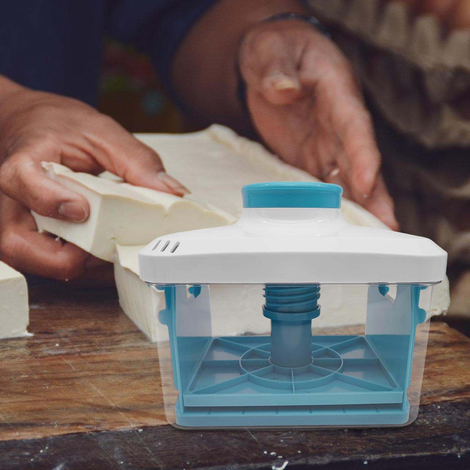 Presse-paneer – Presse à Tøfu végétalien pour accélérer l'élimination de l'eau de la soie | -fromage Prensa Para Queso | Compresseur de Tøfu rotatif | Jus de filtre d'outil de ménage de cuisine