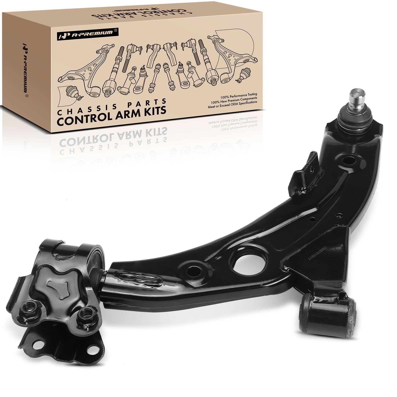 Front Left Lower Control Arm with Ball Joint Set Rearward Fits BMW