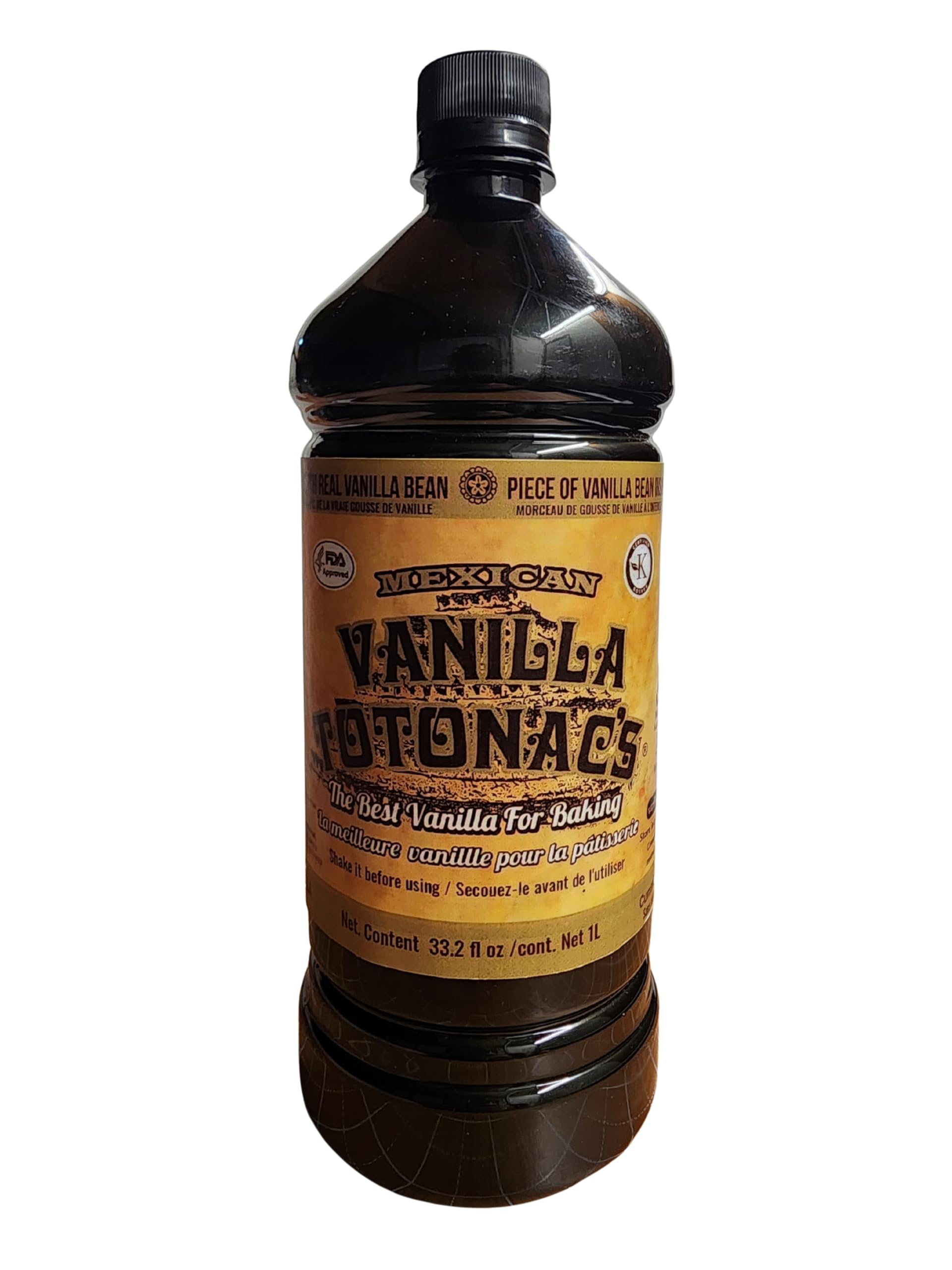 Mexican Vanilla Totonac's Pure Vanilla Flavoring, 33.2 Fluid Ounce