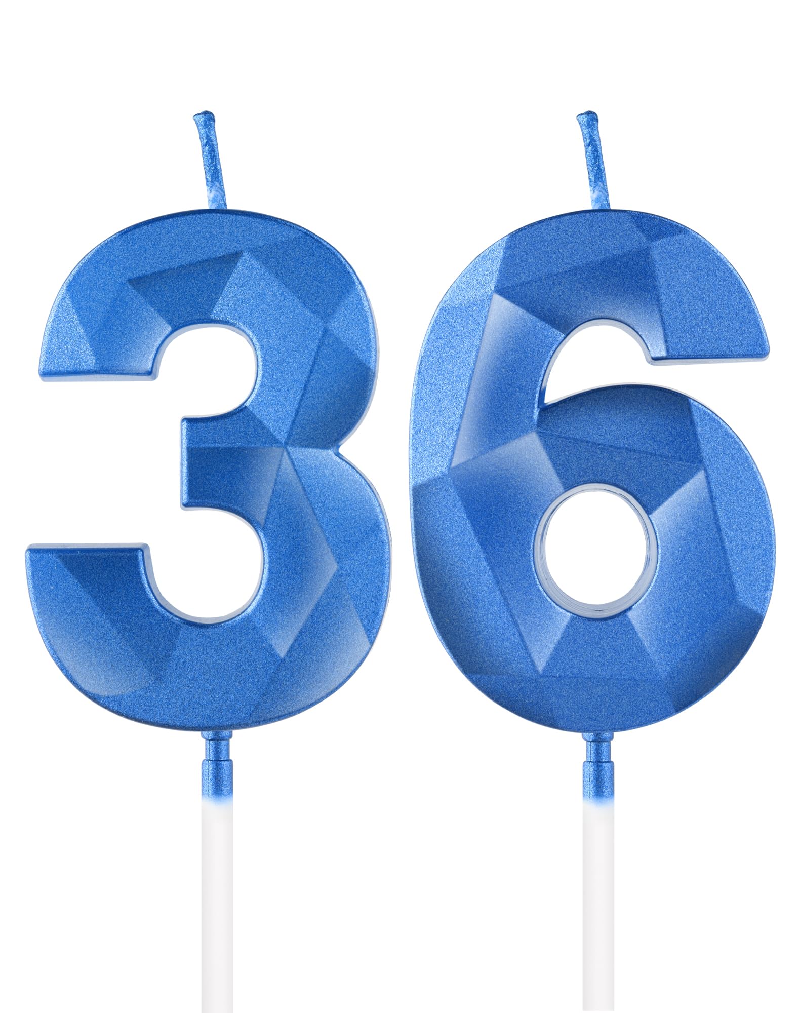 Royal Blue 13th Birthday Candles, 3D Number 13 Candle for Cake, Boy Girl 13th Birthday Decorations,Sapphire Candle Topper Blue Cake Decorations for Birthday Party Wedding Anniversary Supplies — view 177