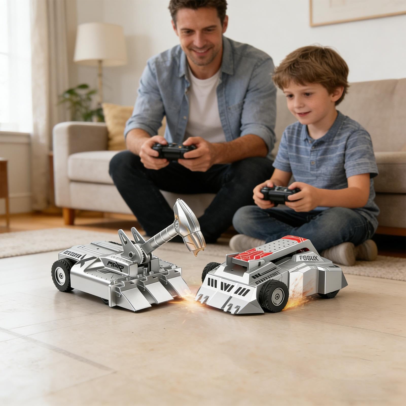 Generico Robot RC Da Combattimento - Giocattoli Auto STEM Educativi,Giocattoli Auto Educativi | Per Ragazzi E Ragazze Collezionisti Cortile Giardino Studio Progetti Scolastici Attività