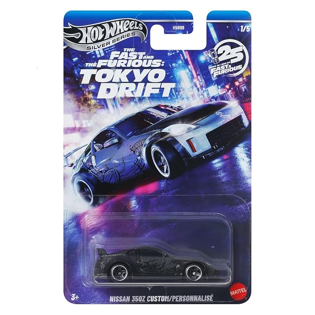Hot Wheels Fast and Furious Tokyo Drift Auto Nissan 350Z Custom - Modelo Die Cast escala 1:64 - Longitud 7 cm