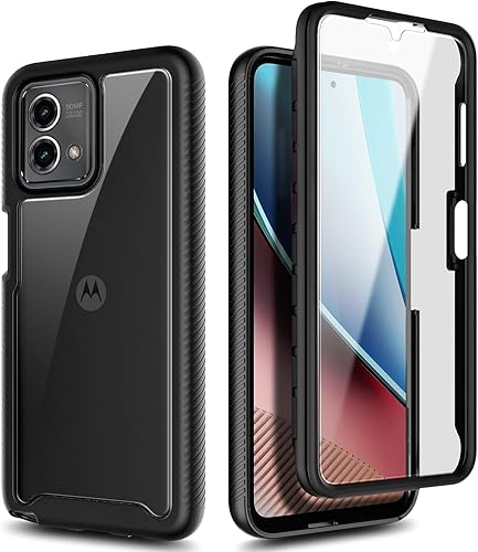 Miniatura 6 de NZND Funda compatible con Motorola Moto G Stylus 5G (2023) con protector de pantalla integrado, funda protectora de cuerpo completo a prueba de