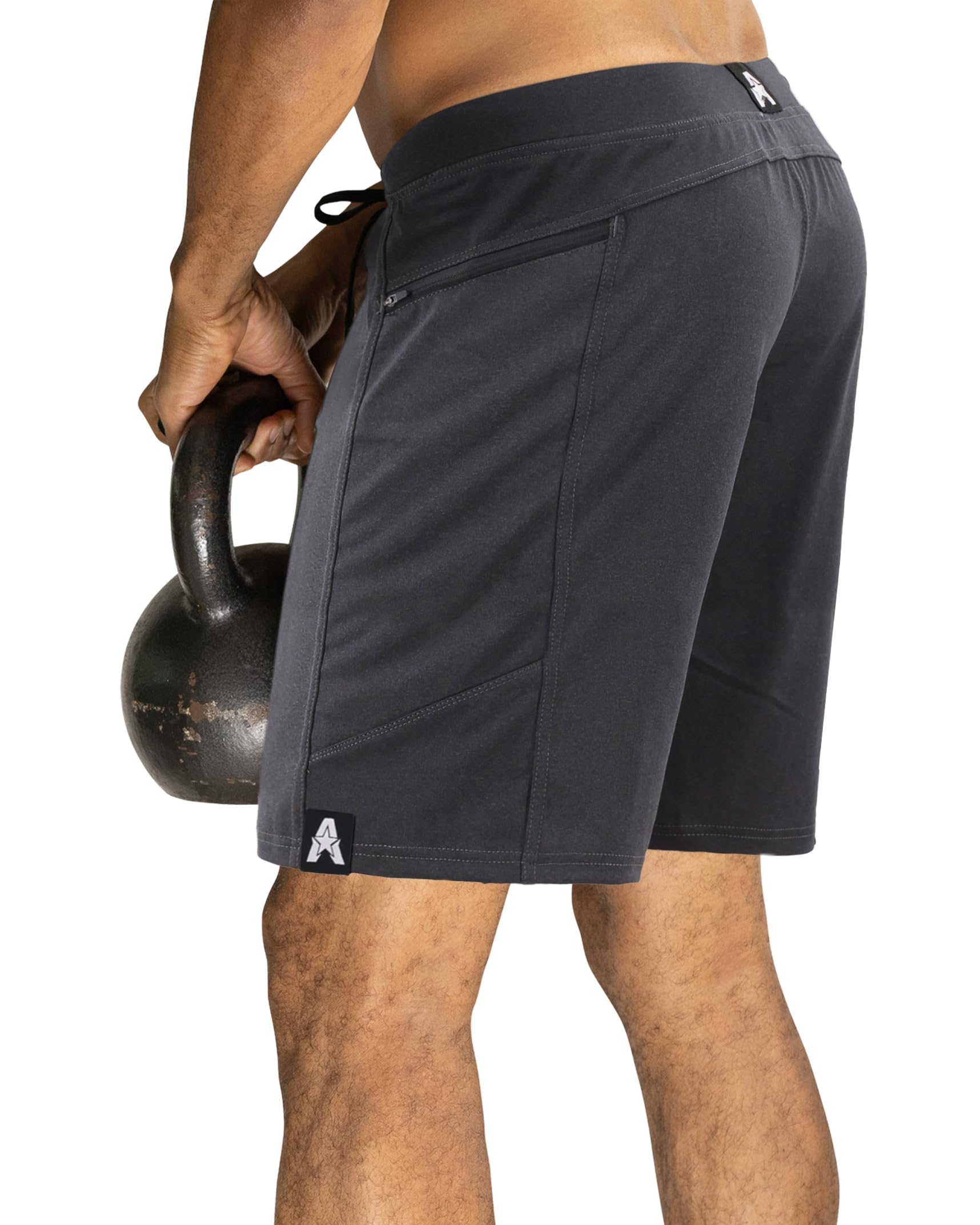 Anthem Athletics Hyperflex 23 cm męskie szorty treningowe - kieszeń na zamek błyskawiczny krótkie spodenki do biegania, sportu i treningu na siłowni