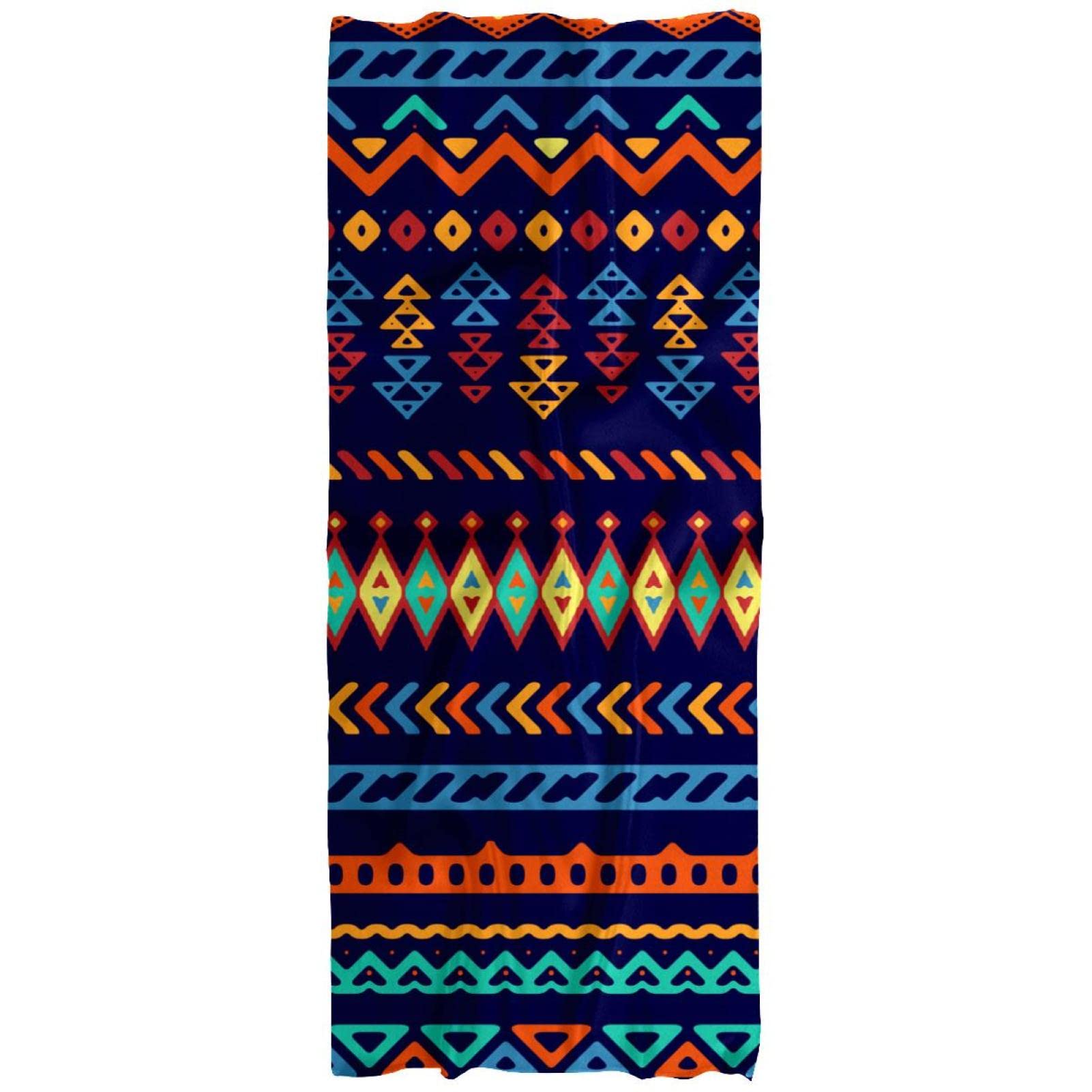 Écharpe légère pour femme rétro bohème au style vintage multicolore