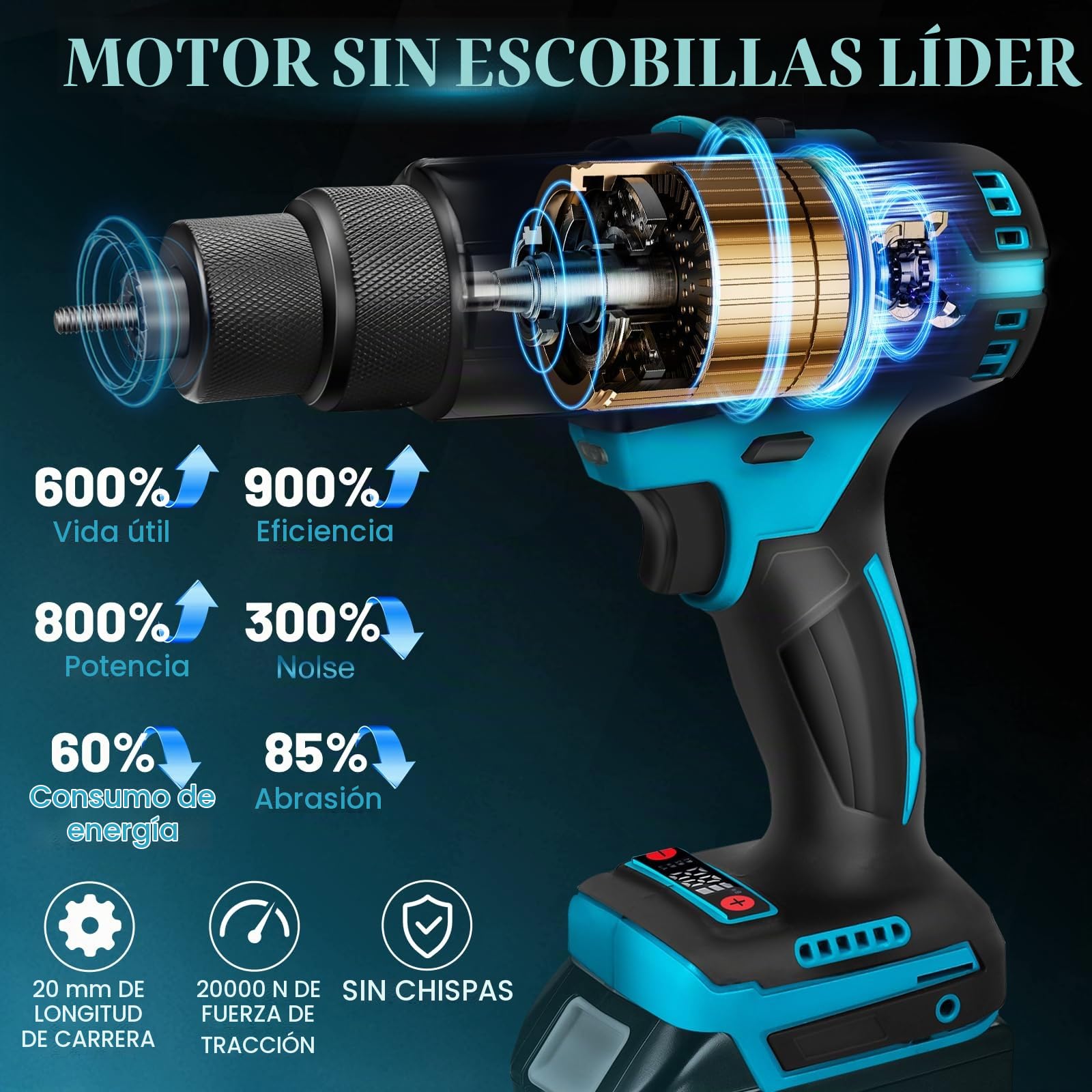 2 En 1 Remachadora Eléctrica Compatible Con Makita 18v Batería, Con Puntas Para M6 Y M8, Para Remaches De 2,4 A 4,8 Mm.