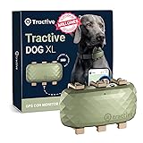Tractive GPS perros XL | Hasta 1 mes de autonomía | Líder de mercado | Localización en tiempo real en todo el mundo | Alertas antifuga | Monitor de actividad con avisos de salud GPS y rastreador de actividad