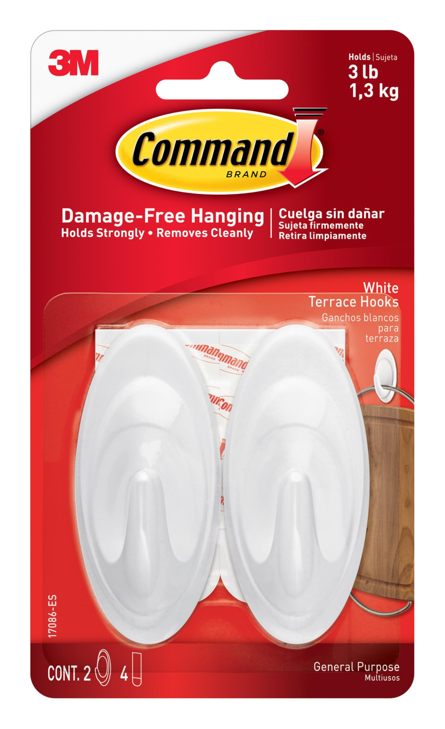 Command Indoor Terrace Hooks - home storage hooks | Mubboo