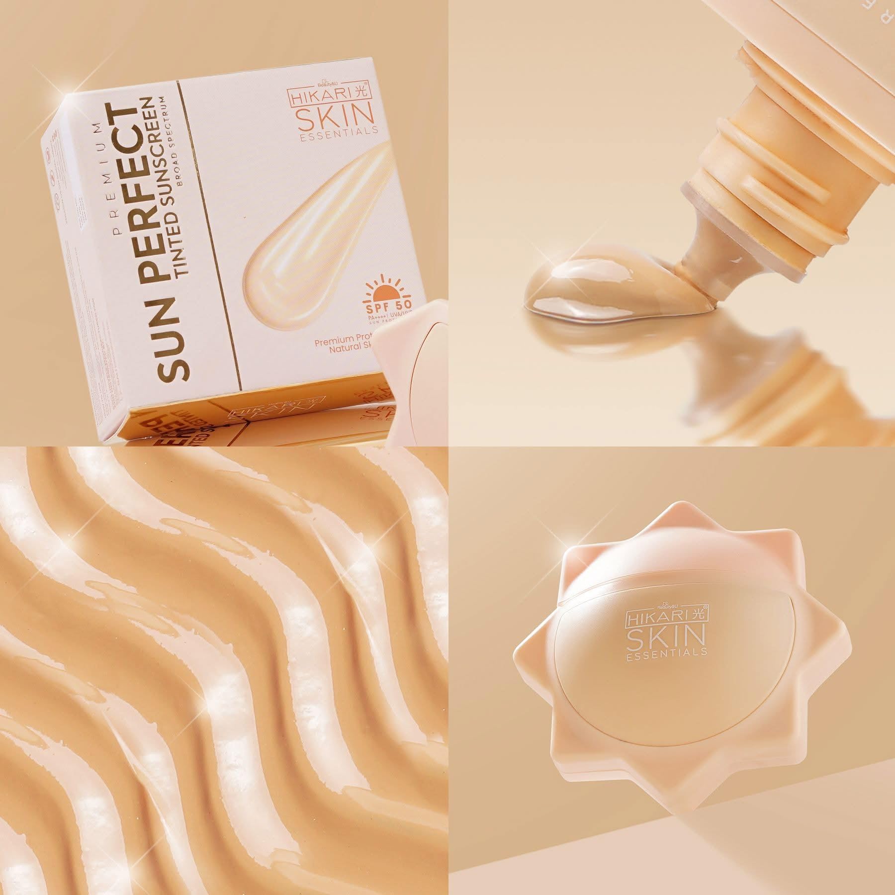 Amazon.co.jp: Hikari Premium Sun Perfect Tinted Sunscreen Spf 50