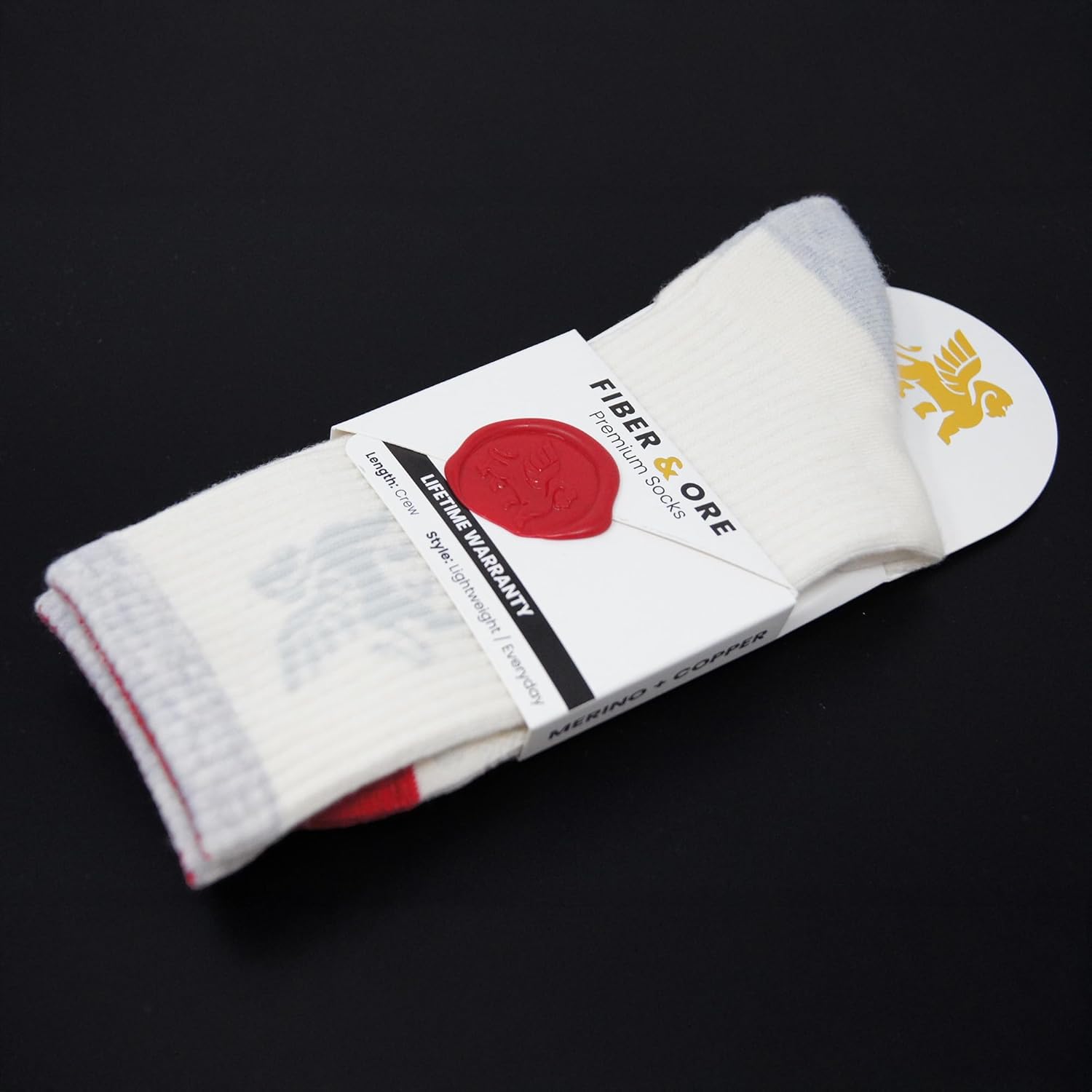 Fiber & Ore Merino Wool Socks for Men: Anti-Odor Copper Socks - Soft, Durable & Sweat Control for Hiking, Golf, Gym & Boots
