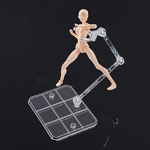 Miniatura 8 de FINGERINSPIRE 8 Pcs Action Figure Stand Assembly Action Figure Display Holder Base Doll Model Support Stand for 6 inch Action Figures or Effects