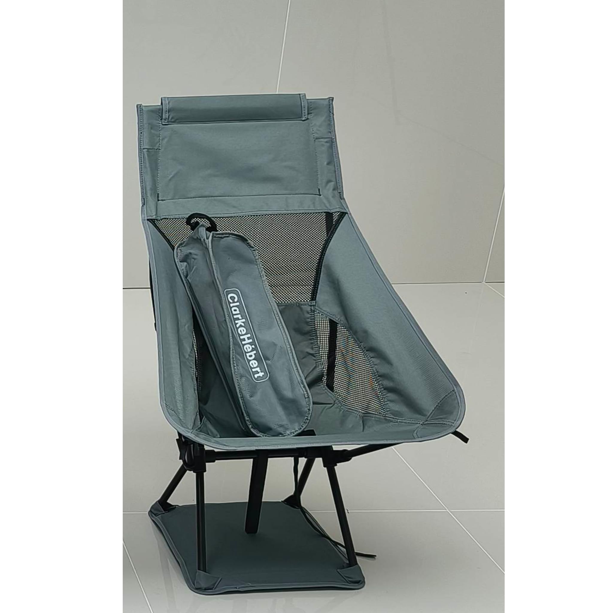Foldable Portable Camping and Fishing Chair (Light Blue)