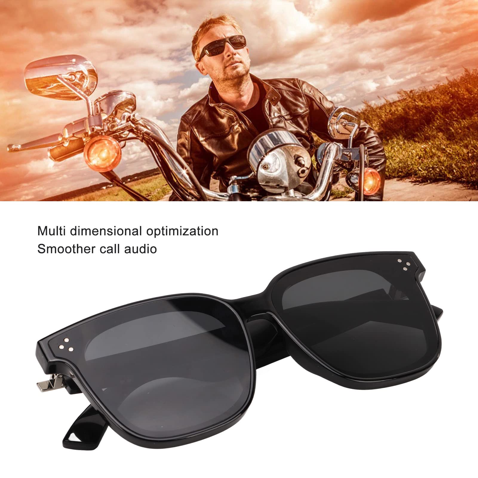Gafas Inteligentes Inalámbricas Gafas De Voz Táctiles Gafas De Sol con Montura De Sonido Audio Unisex Gafas De Sol Bluetooth Inteligentes Gafas De Sol Bluetooth con Orejas Abiertas