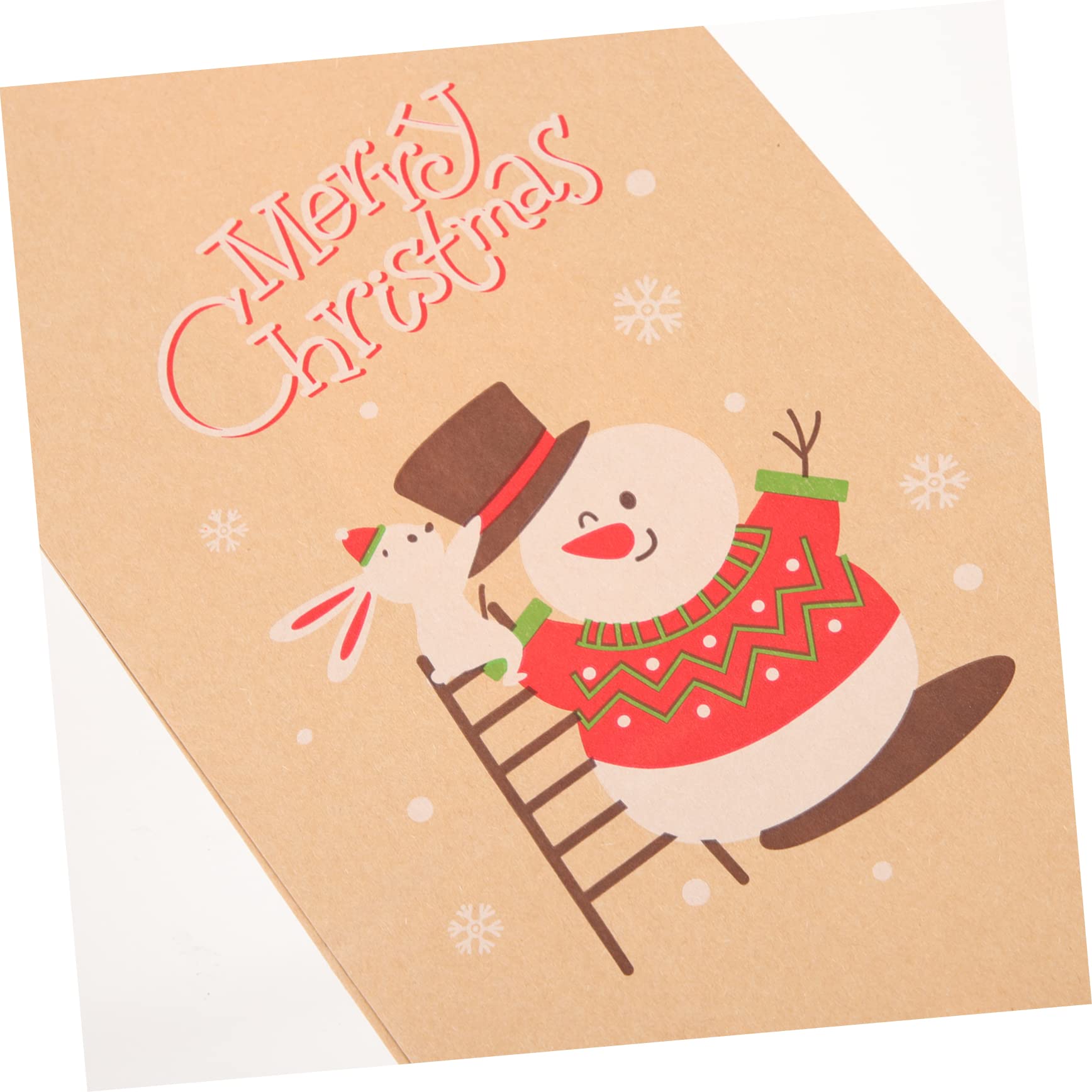 Didiseaon 4 Set Sacchetto Di Carta Per Caramelle Natalizie Busta Di Carta Rossa Per Scatole Busta Barattoli Natalizi Con Coperchi Biglietto Di Auguri Di Caramelle Kraft