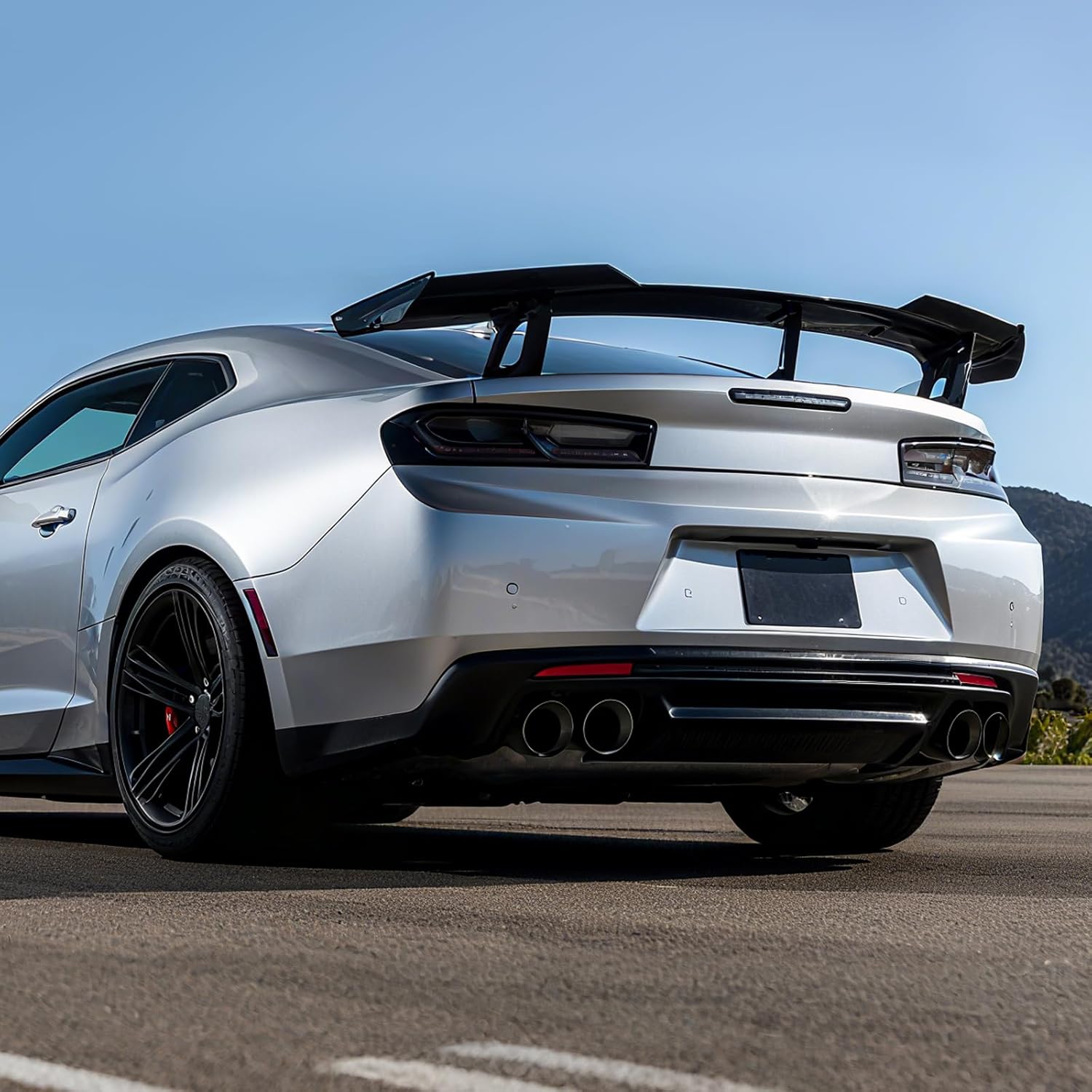 Rear Spoiler Wing Compatible with for Chevrolet Camaro SS RS LT ZL All Models 2016 2017 2018 2019 2020 2021 2022 2023 2024 Without Rear Spoiler Camera (Glossy Black)