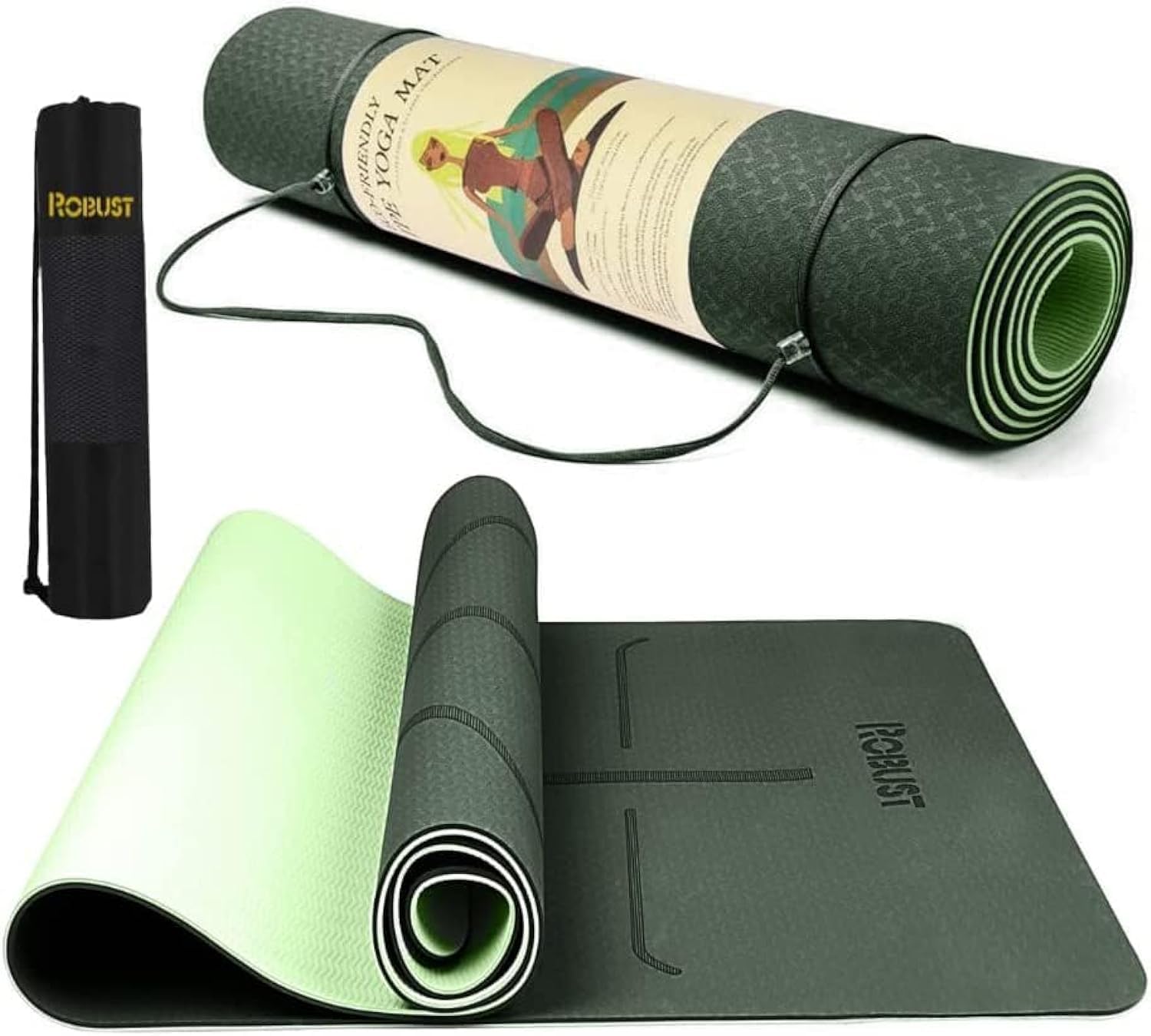RobustTPE Non-Slip Yoga Mat 72