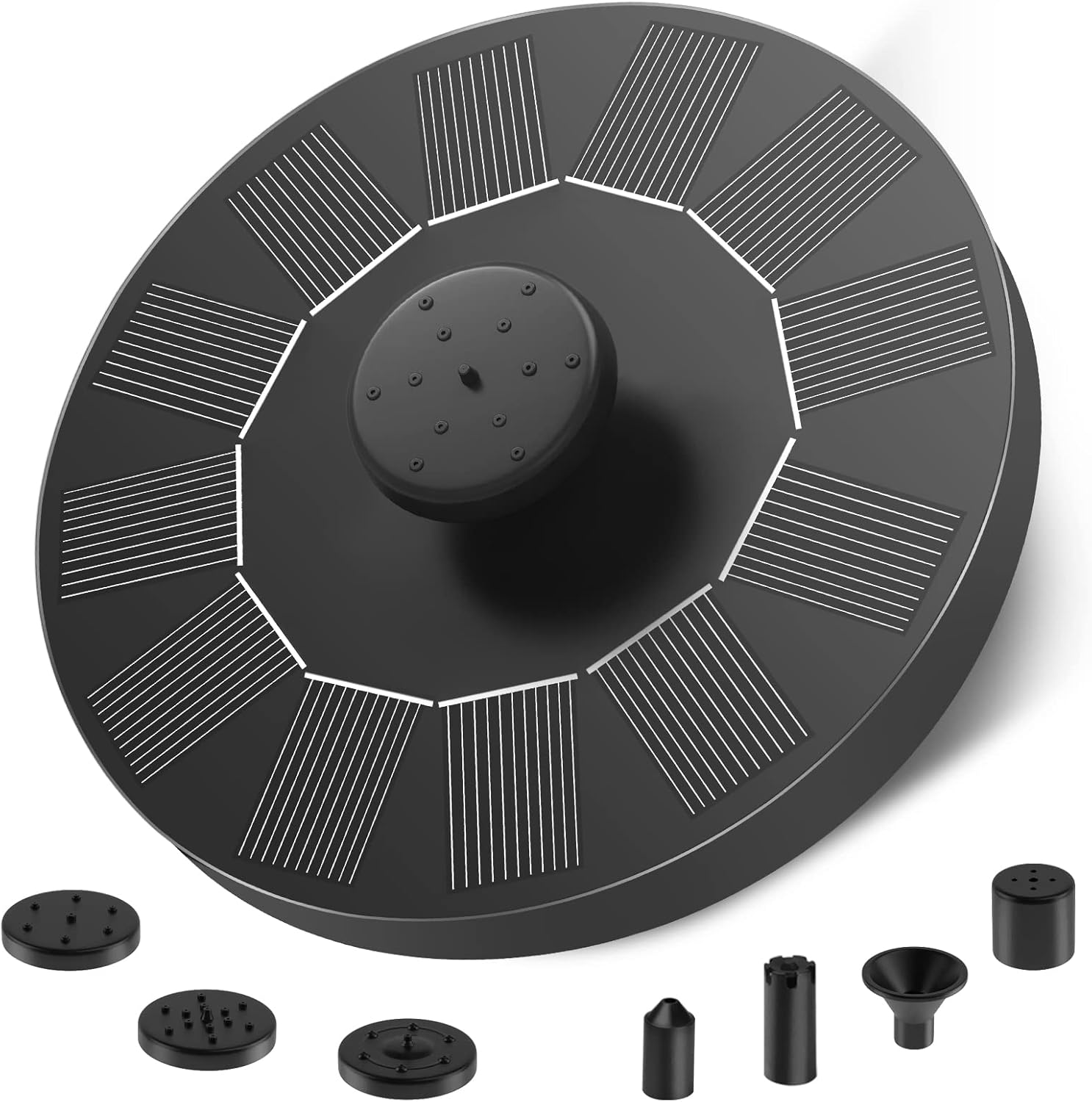 Guiseapue Solar Fountain, Solar Water Feature Bird Bath Solar Water