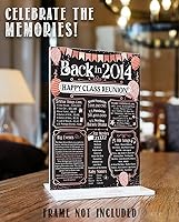 Vista 478 de Lone Star Art 66ª Reunión de Graduados (Sesenta y seis) Decoración en Oro - Recordando El Año - Clase de 1959 - Póster Sin Marco de 11x14 - Globos