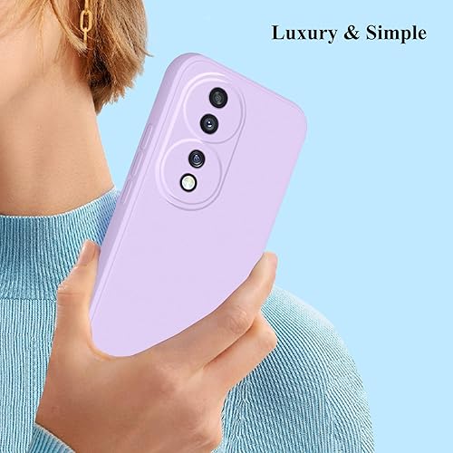Miniatura 7 de Compatible con Honor 70 Funda de silicona púrpura Honor 70 funda protectora delgada a prueba de golpes funda protectora suave antihuellas dactilares