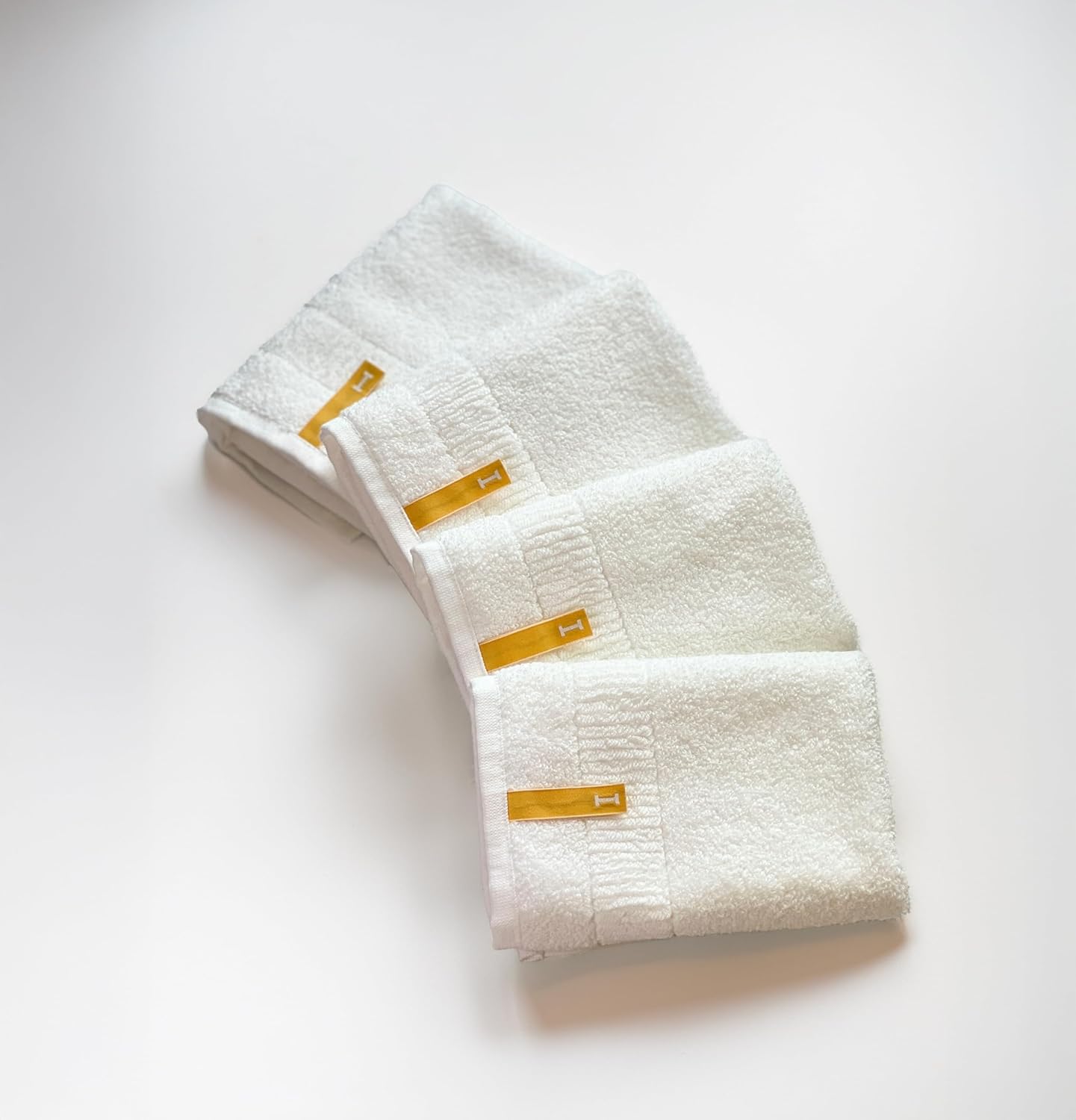 Wash Cloth 7.1 x 7.1 Oeko-Tex Class1 Certified, Pack of 4,ORGANIC330 (White)